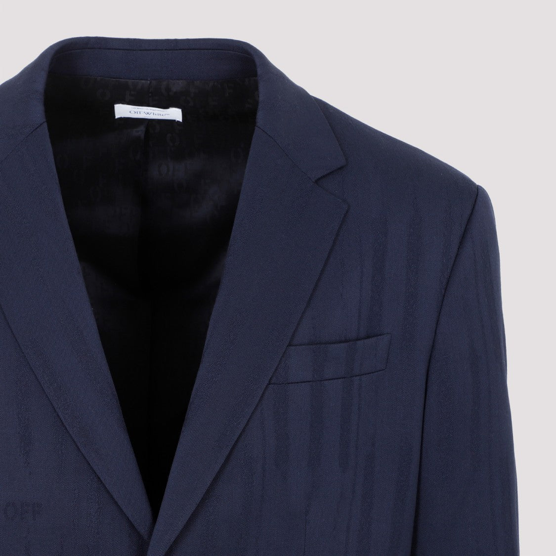 Blue Wool Shibori Relaxed Jacket