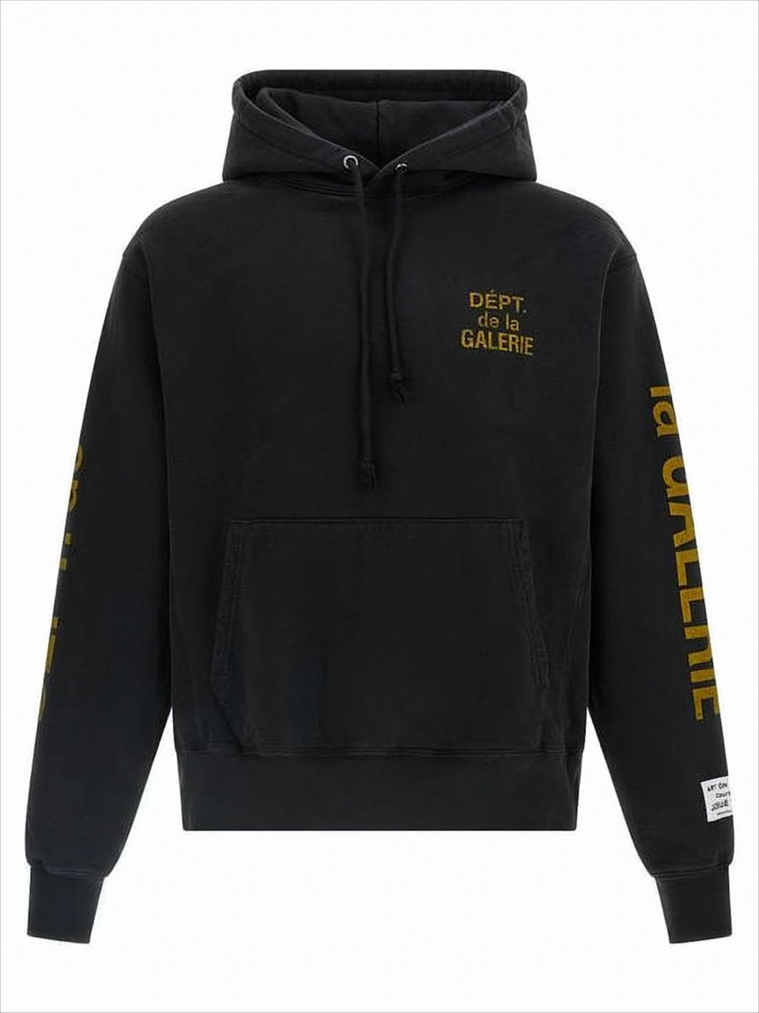 Black Hoodie with Bold Graphic Elements