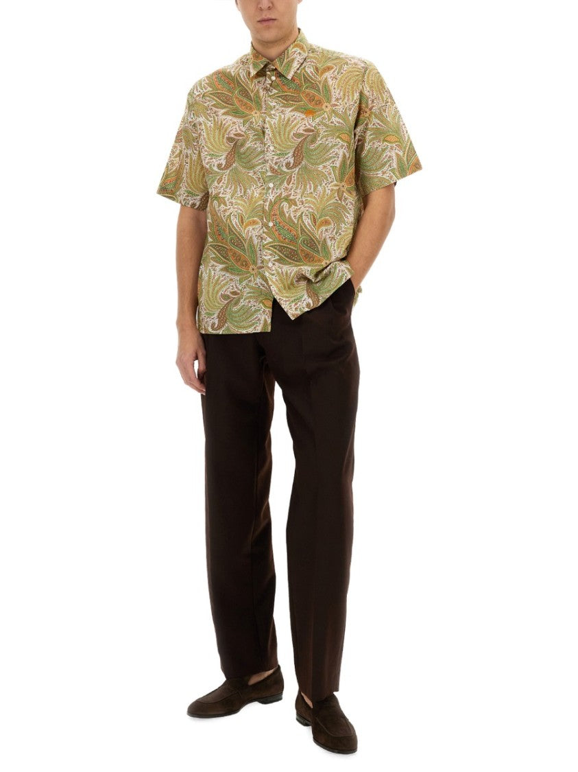 Paisley Over Shirt In Lightweight Cotton