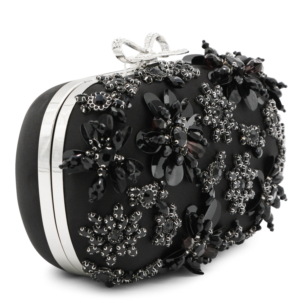 Black Embellished Clutch