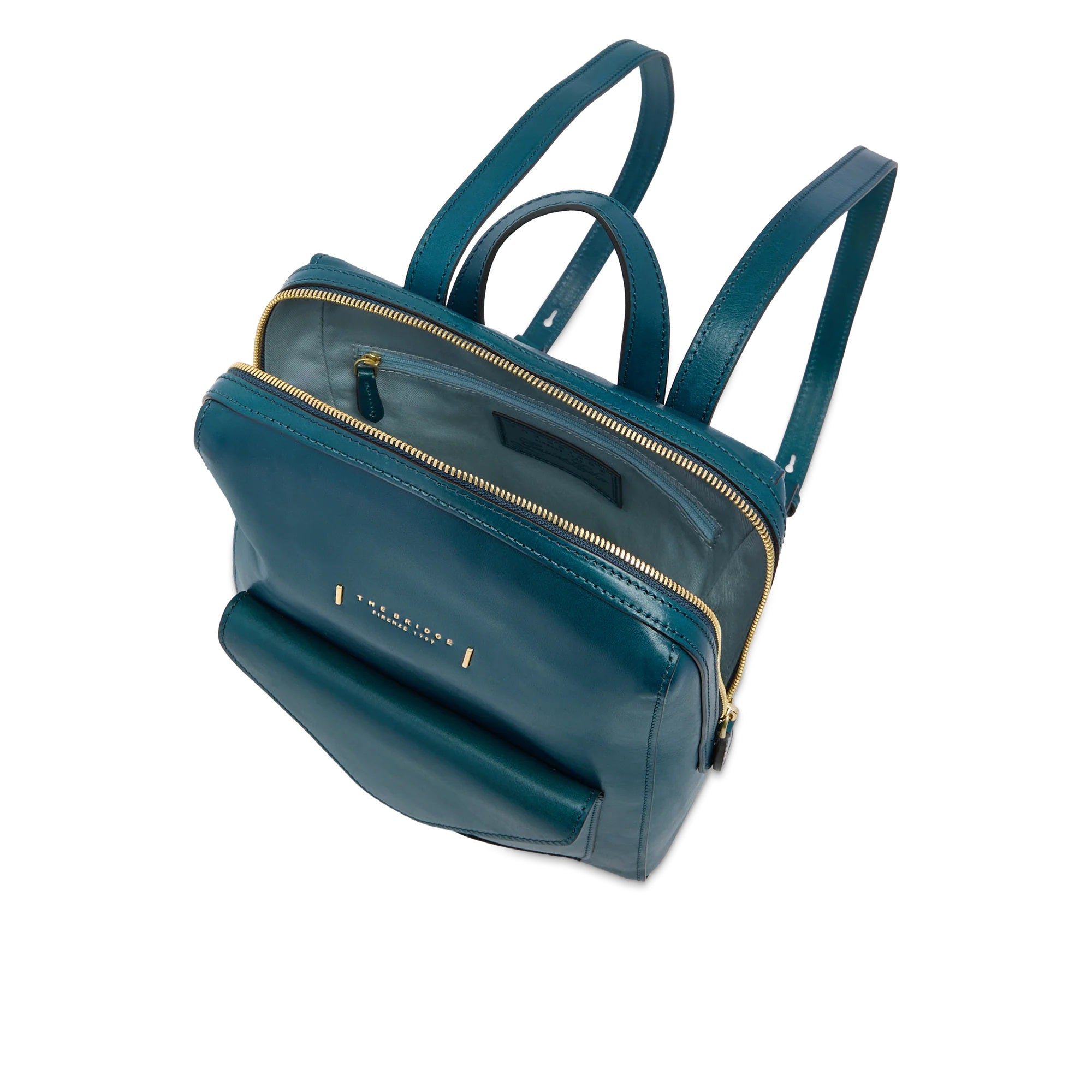 Blue Backpack with Zip Closure