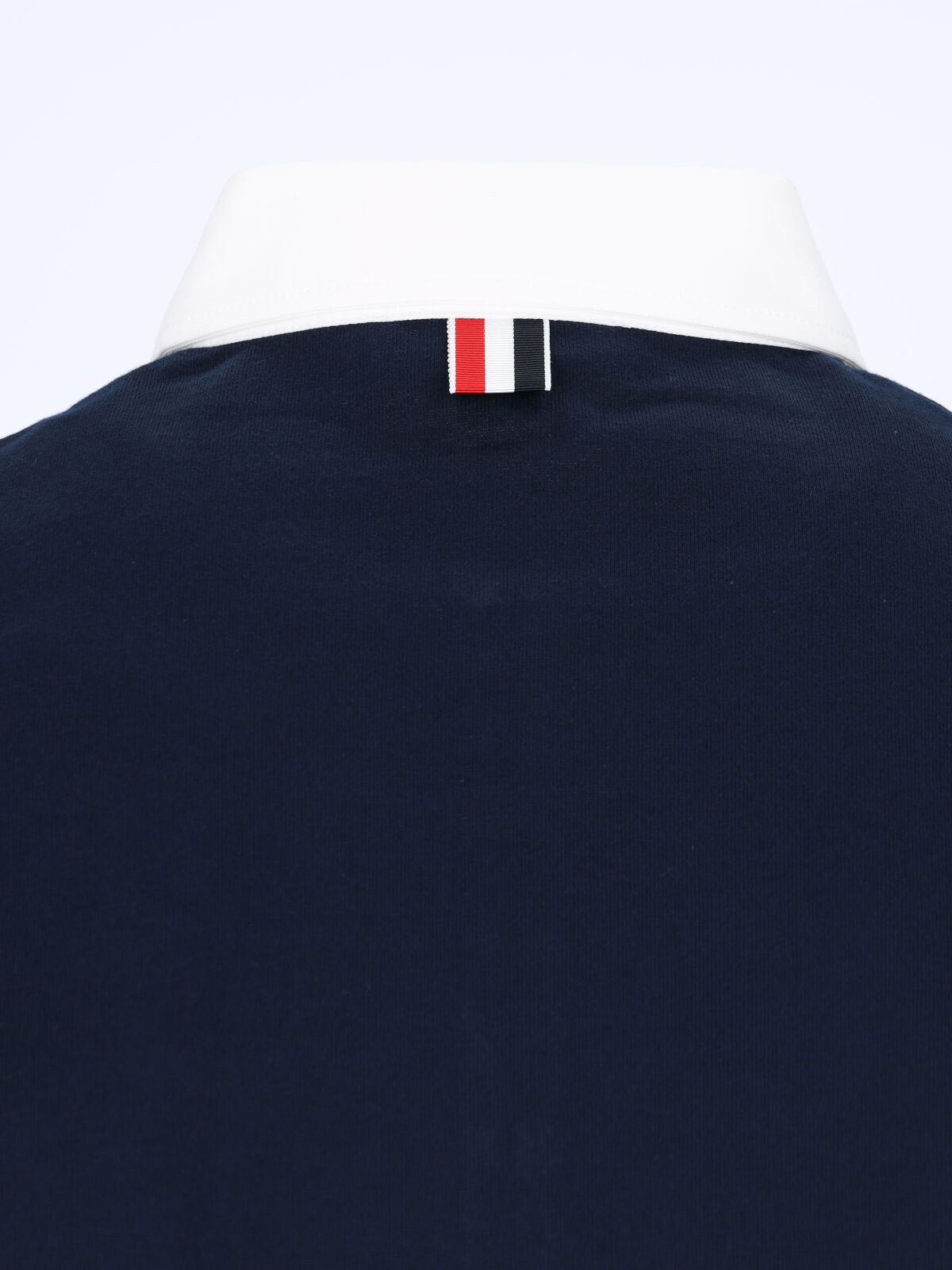 Navy 4-Bar Cotton Polo