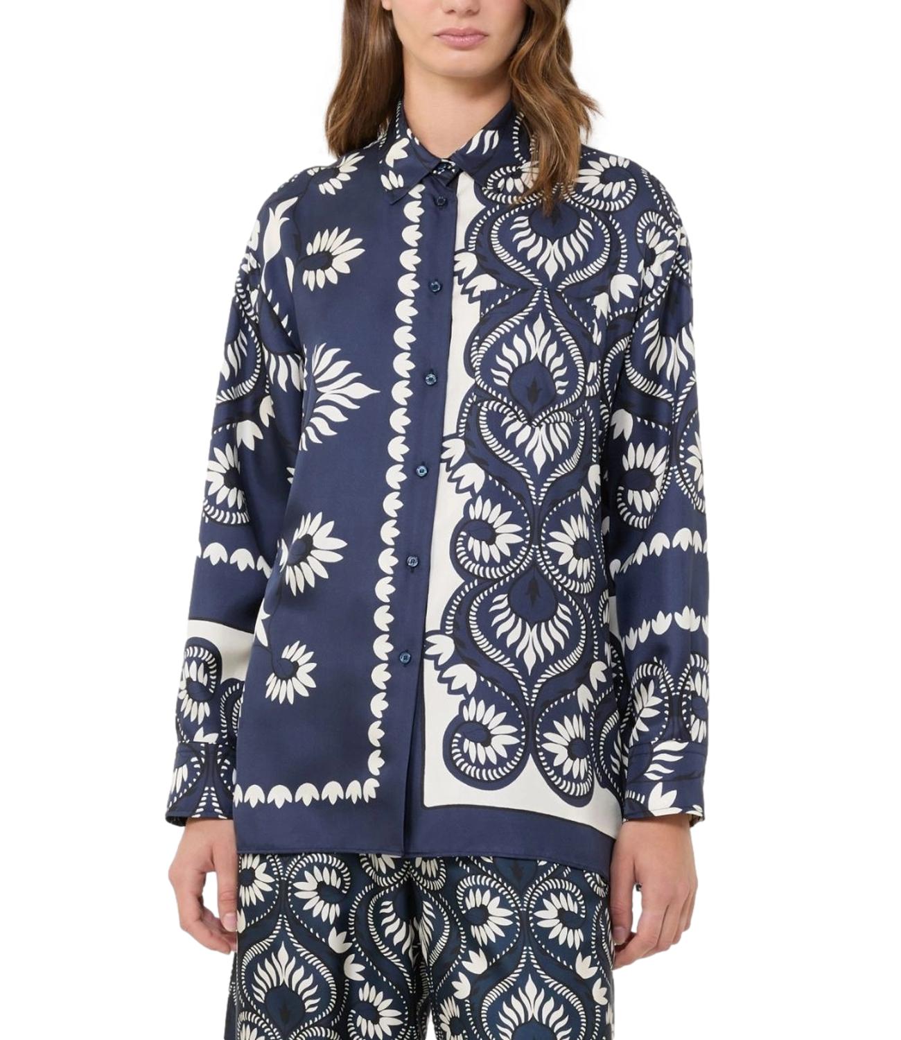 Blue Deco Wkdlastra Silk Shirt