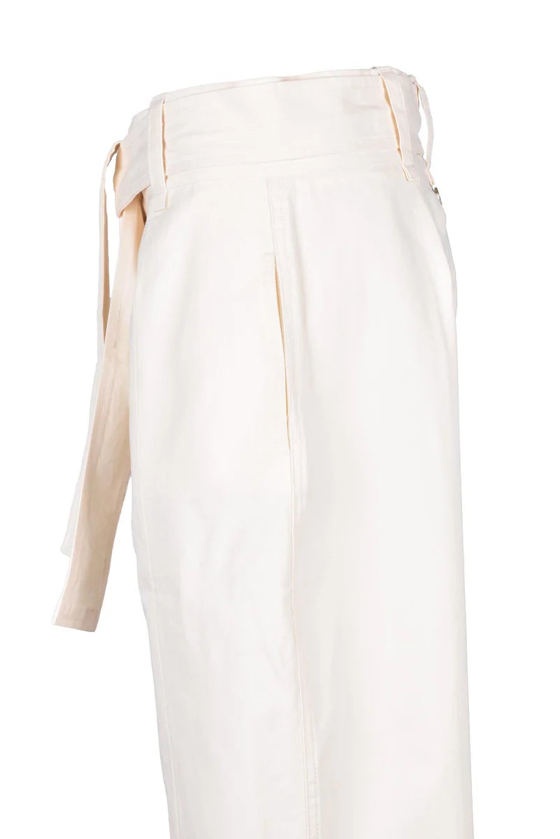 Chino Pants Cotton Lycra - White Pearl