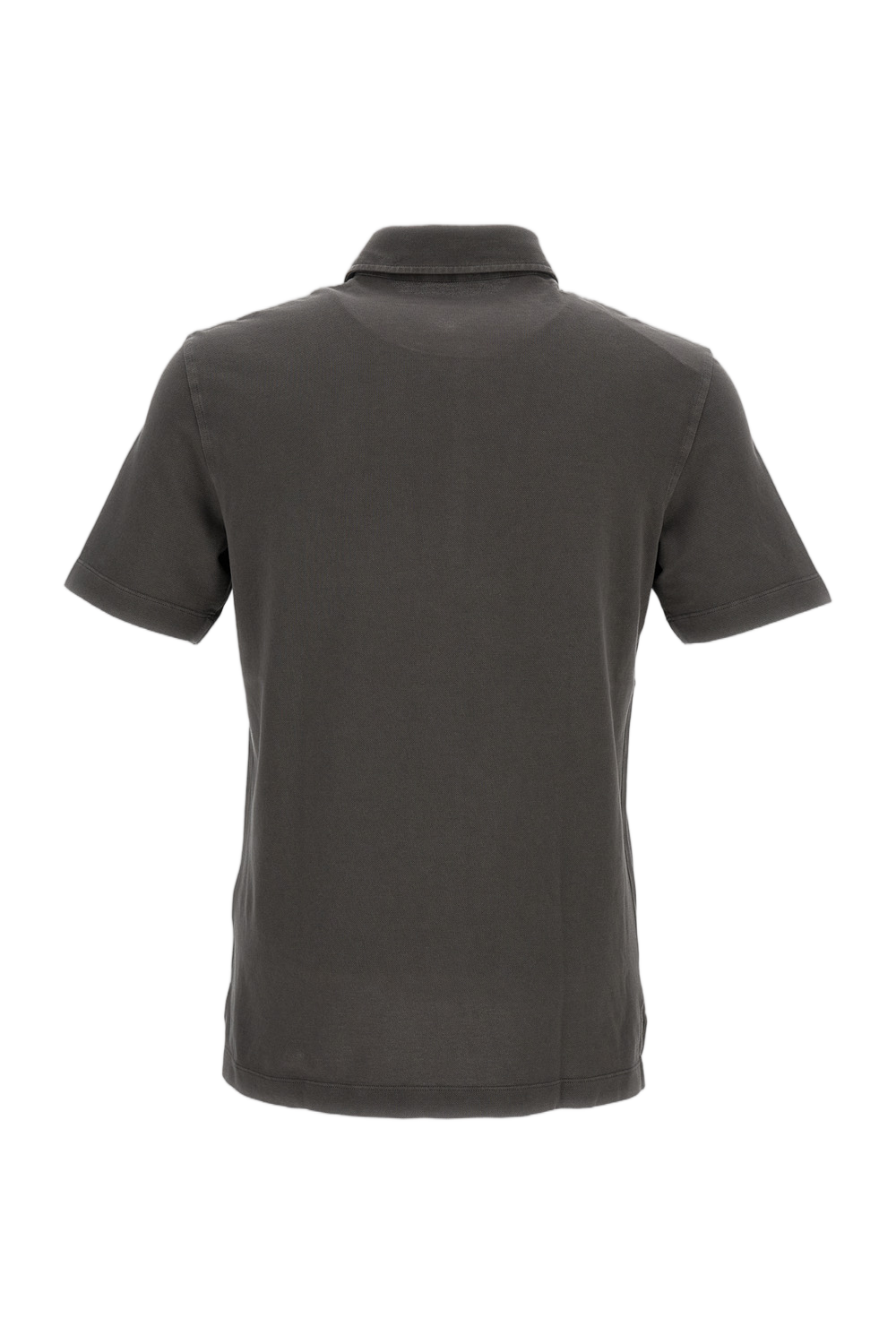 Sophisticated Grey Polo Shirt with Classic Collar
