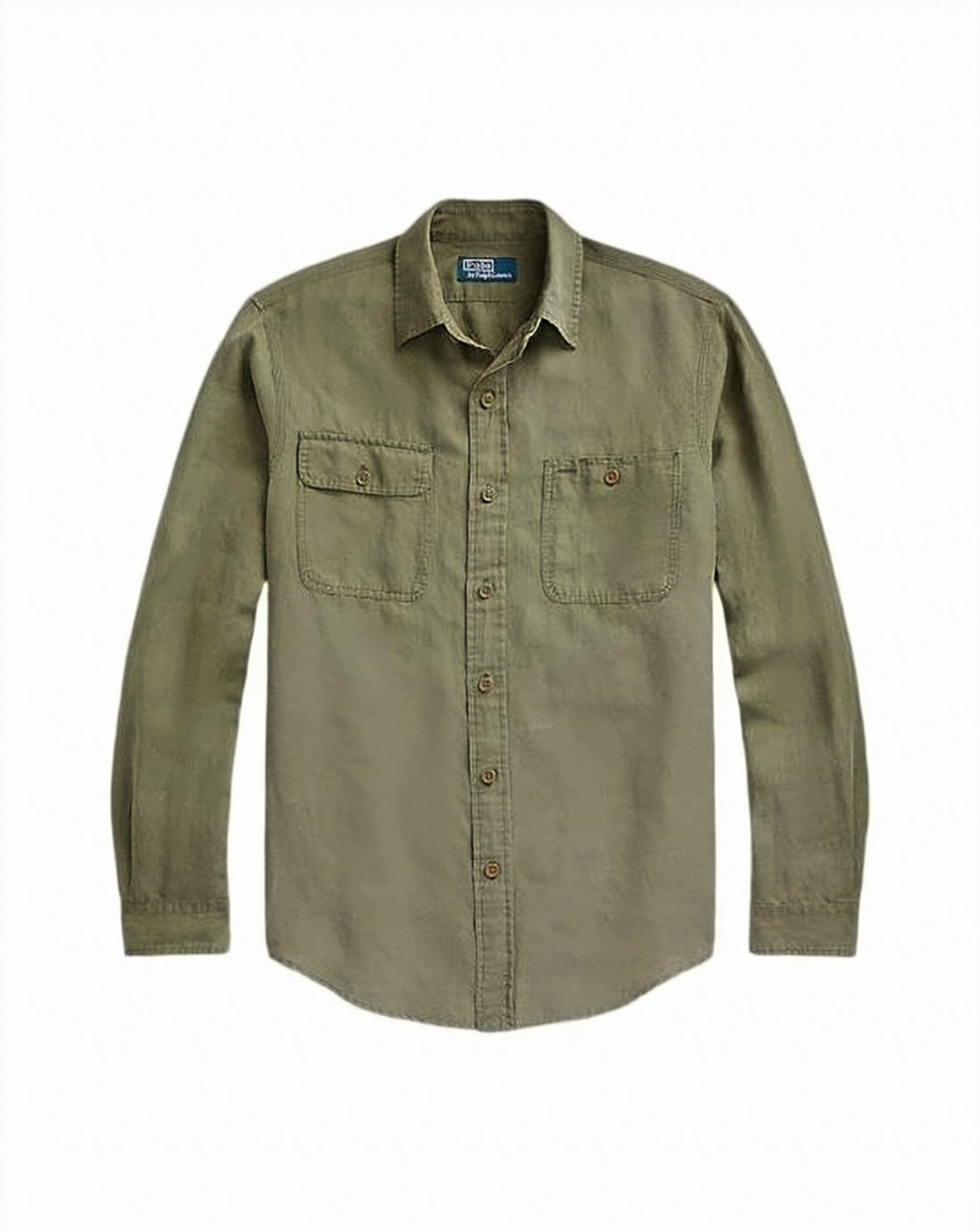 Long-Sleeve Linen and Mulberry Silk Shirt