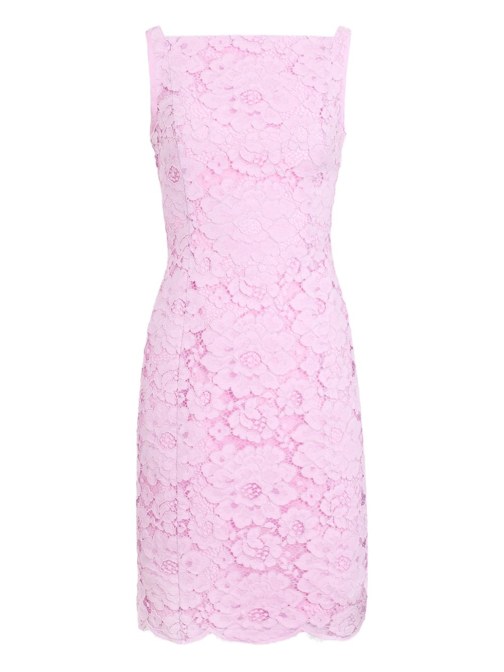 Floral Square Neck Sleeveless Dress