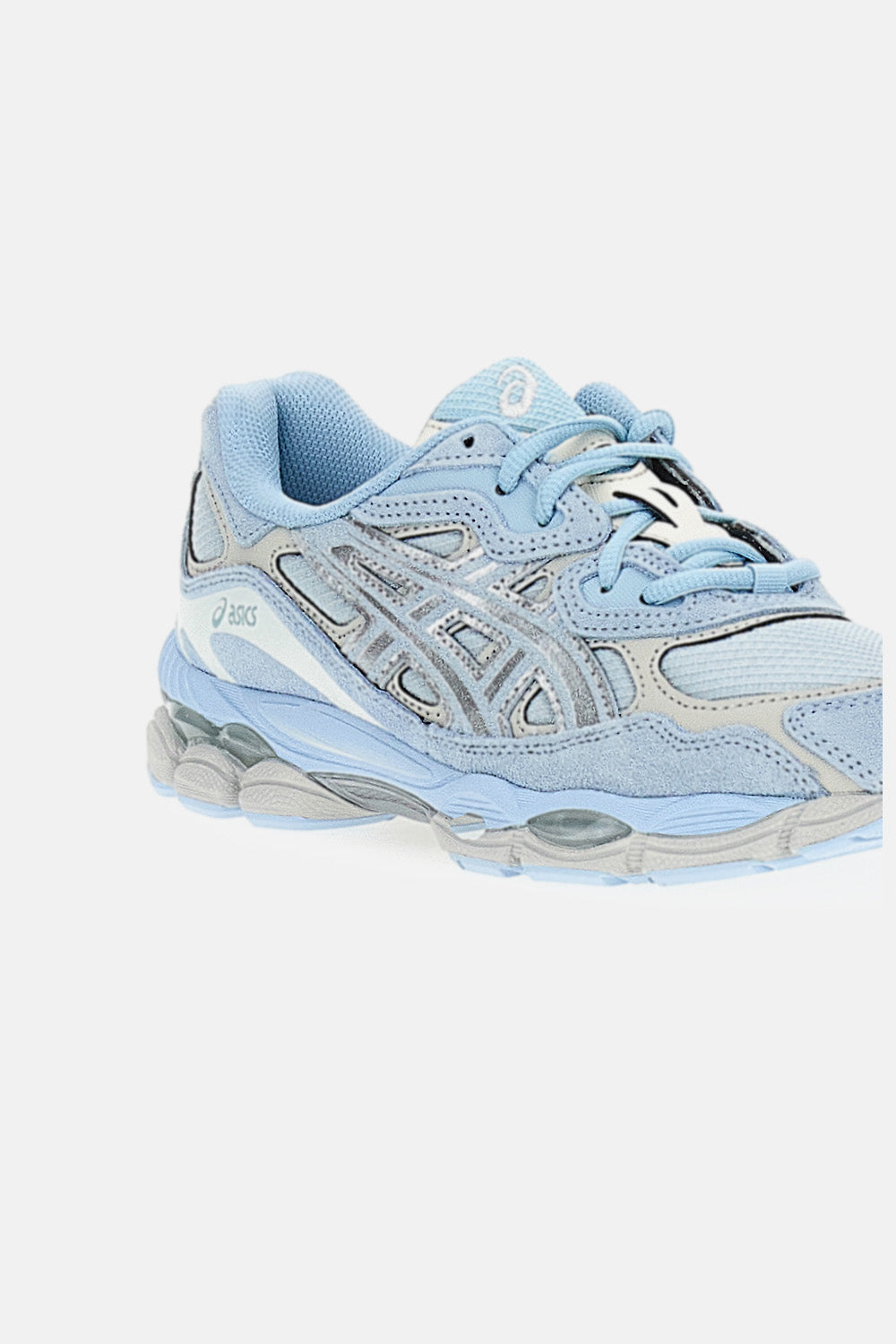 Light Blue 'Gel-Nyc Upper' Leather Sneakers