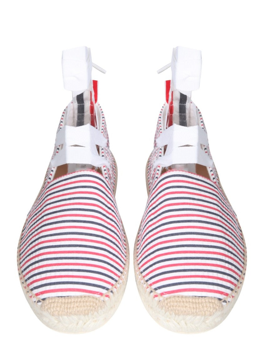 Seersucker Cotton Espadrilles