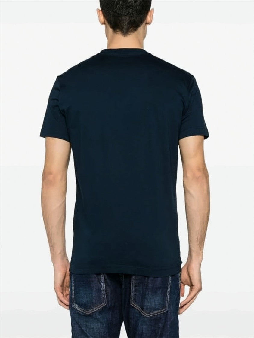 Crew Neck T-shirt with Logo Detail