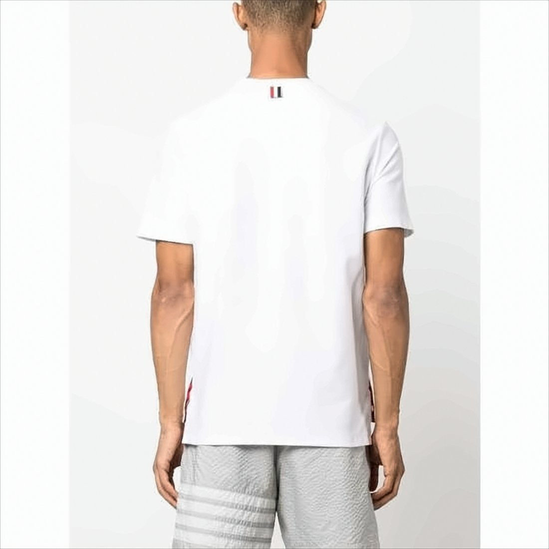 Short-Sleeved T-Shirt with Minimalist Stripe Detail