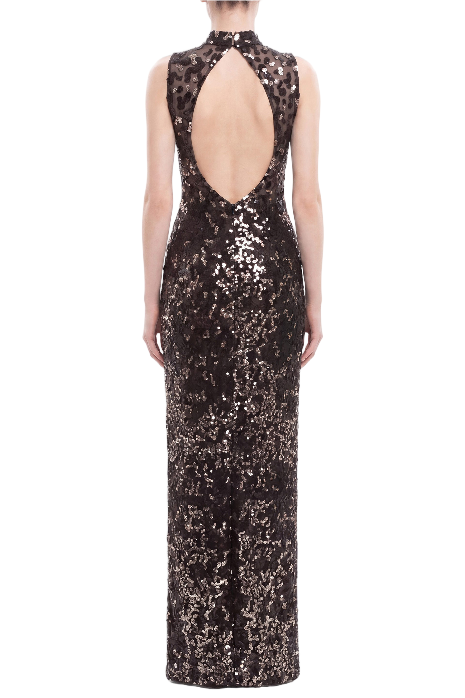 Sequin Embroidered Long Dress