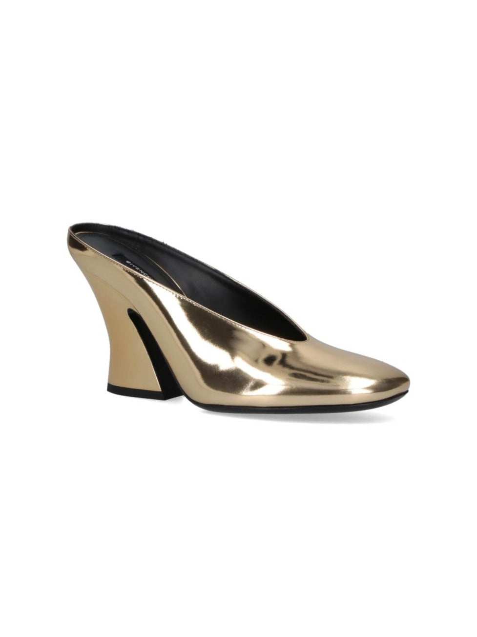 Pointed Toe Golden Mule
