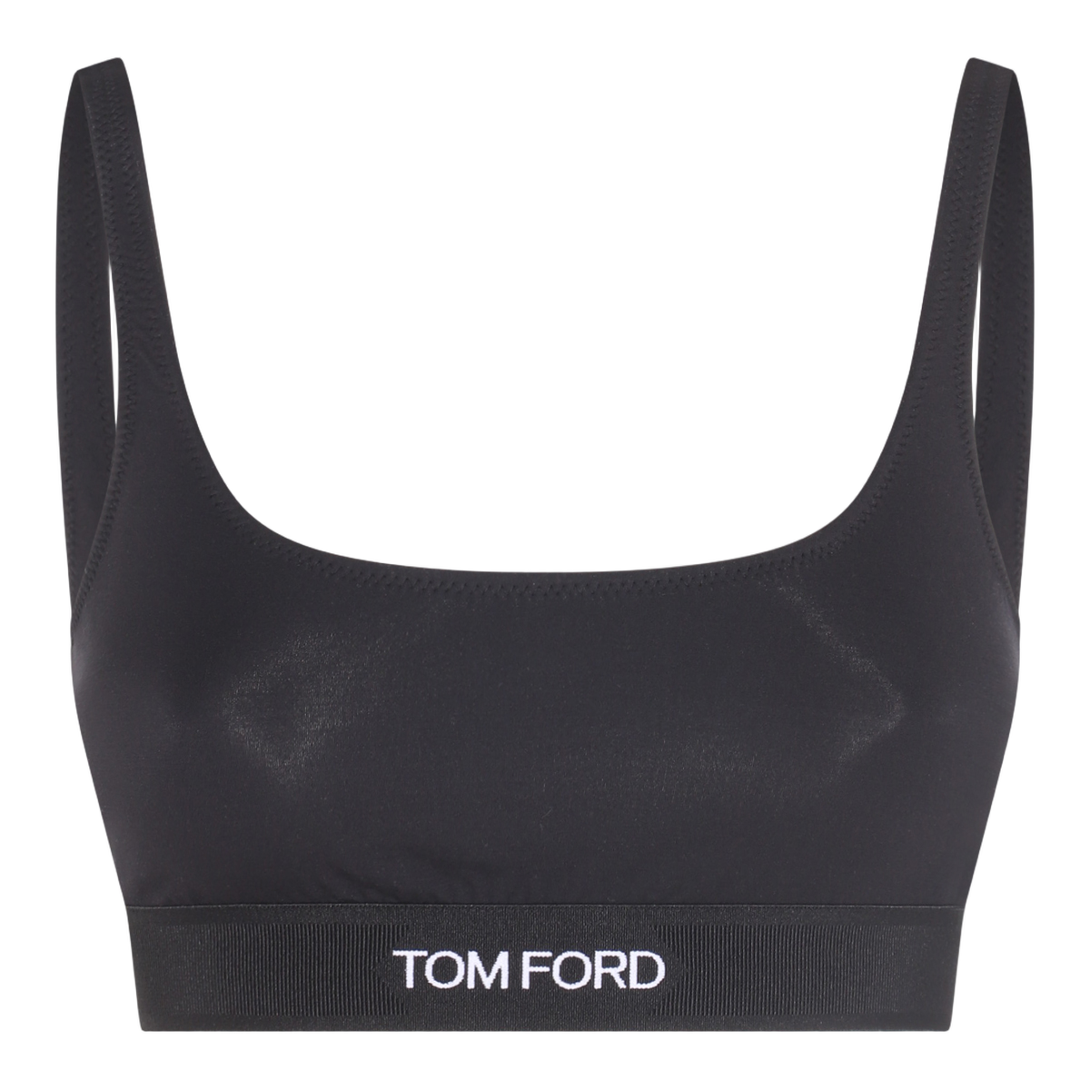 Form-Fitting Top With Smooth Texture And Subtle Sheen