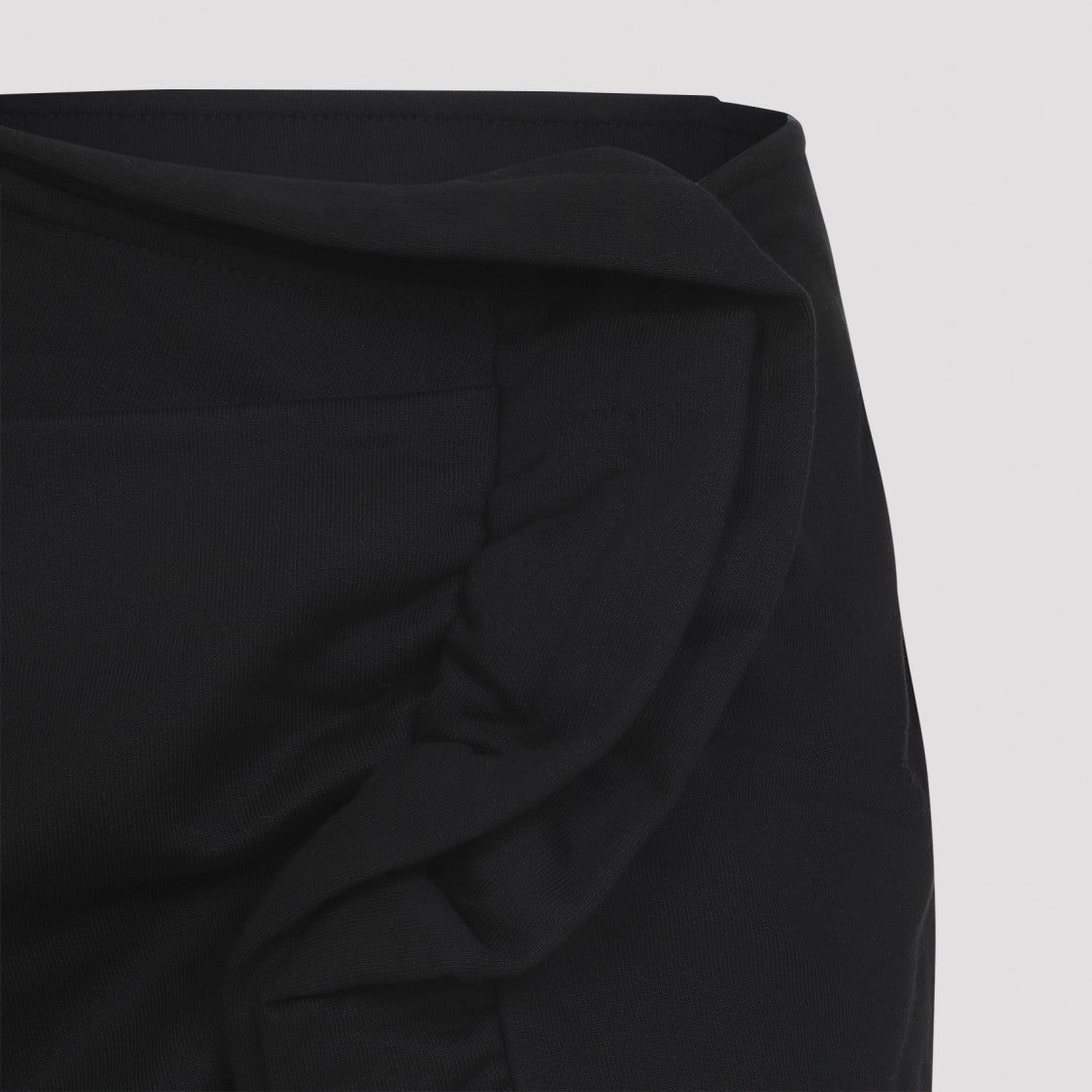 Black Midi Skirt With High Waist