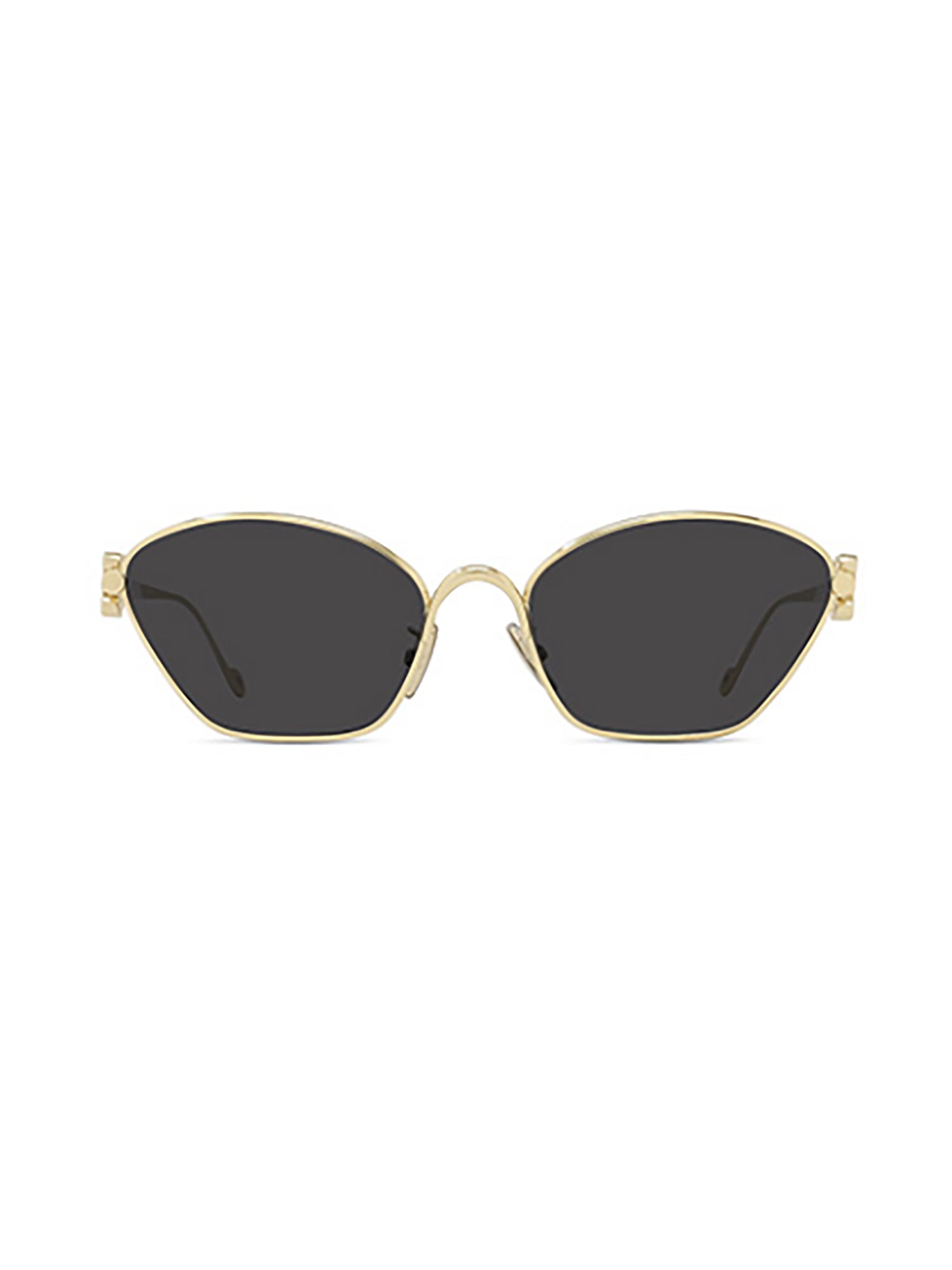 Geometric-Shaped Sunglasses with Metallic Finish