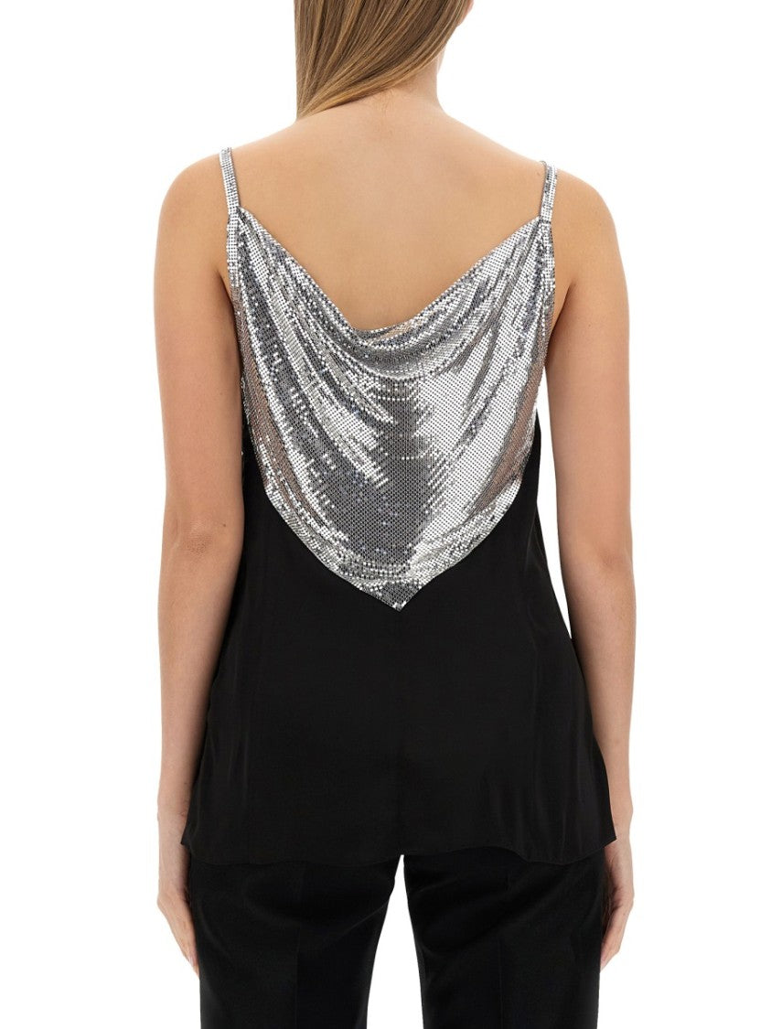 Slim-Fit Top With Metallic Inserts