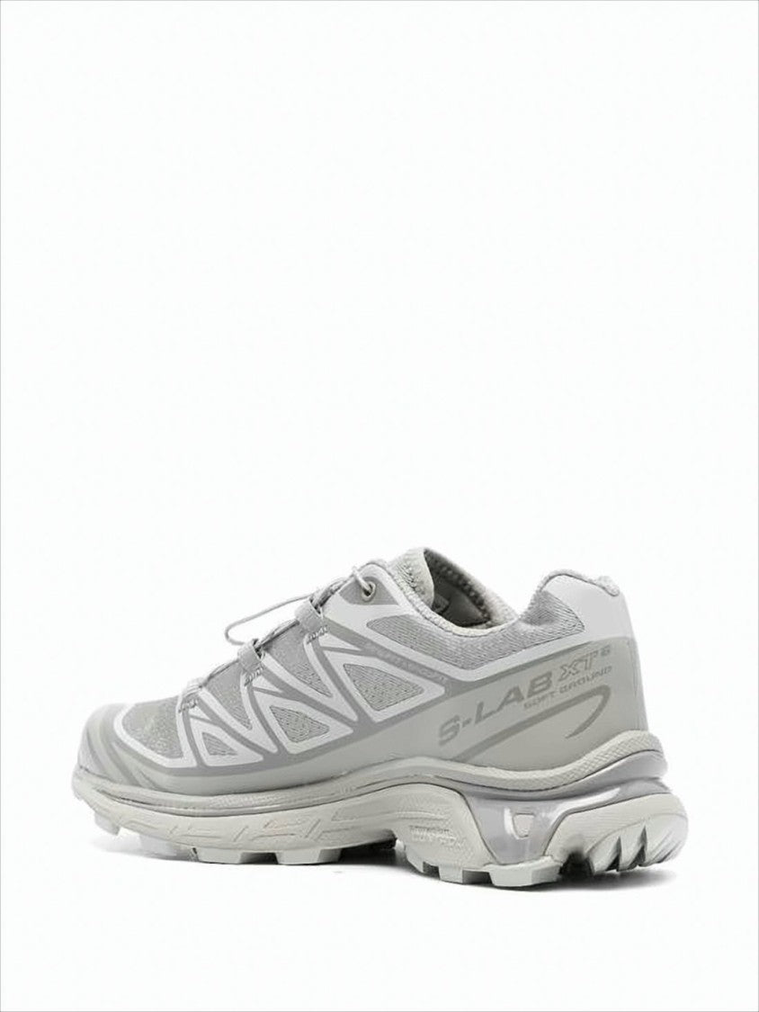 Lightweight Grey Sneakers with Breathable Textile Upper