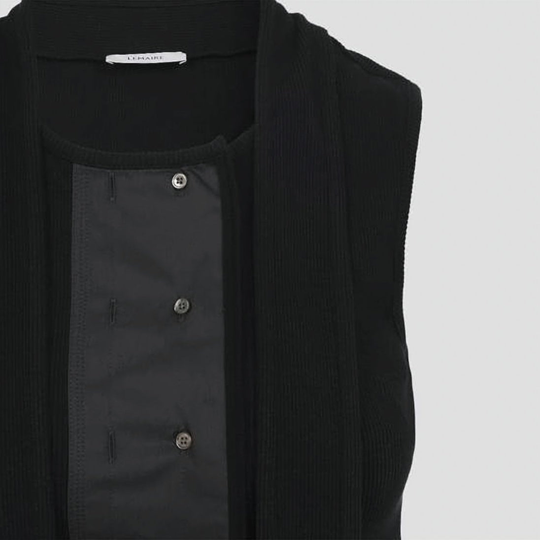 Asymmetrical Black Jersey Top