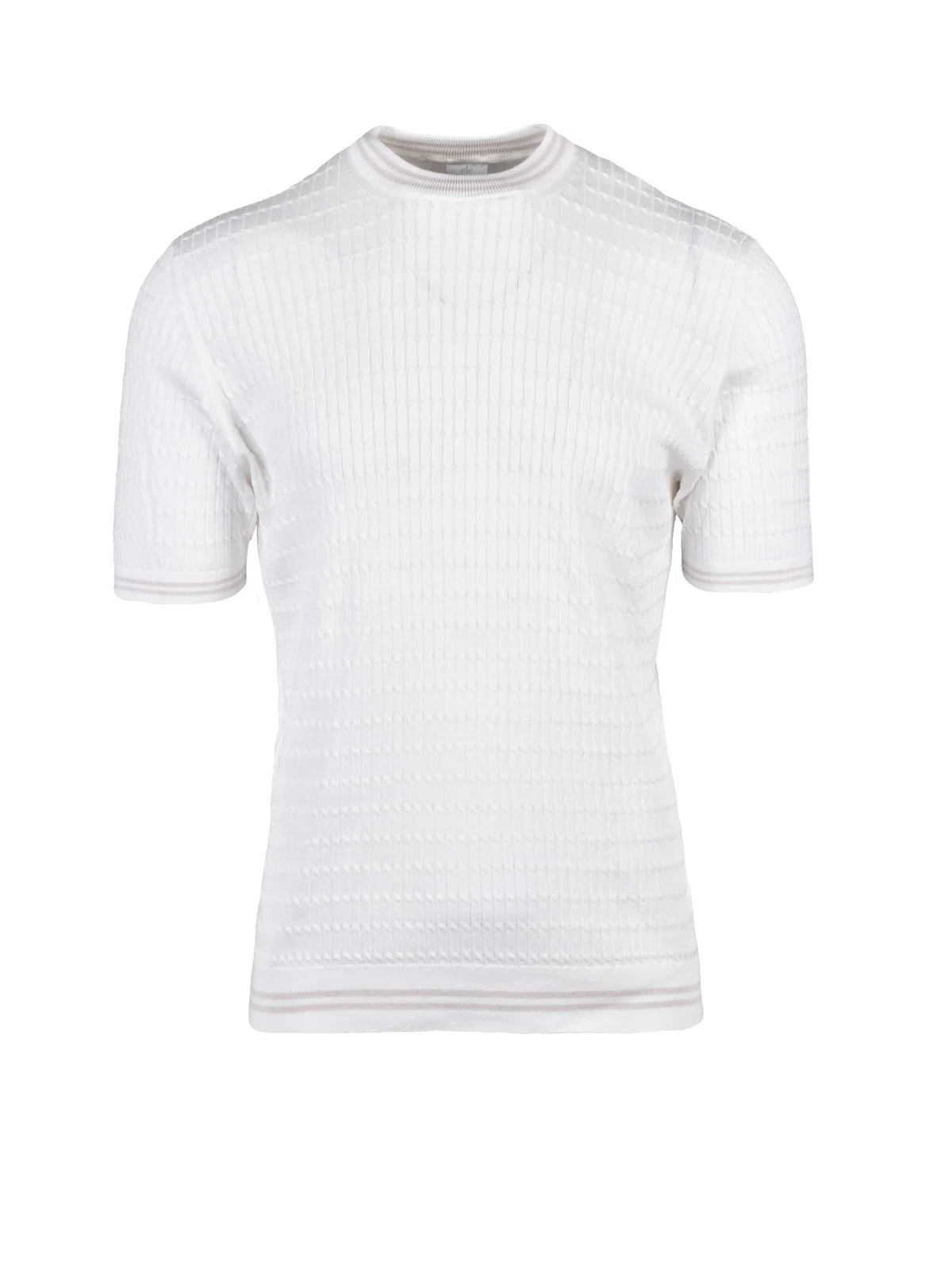 White Cotton Crew Neck Underlayer