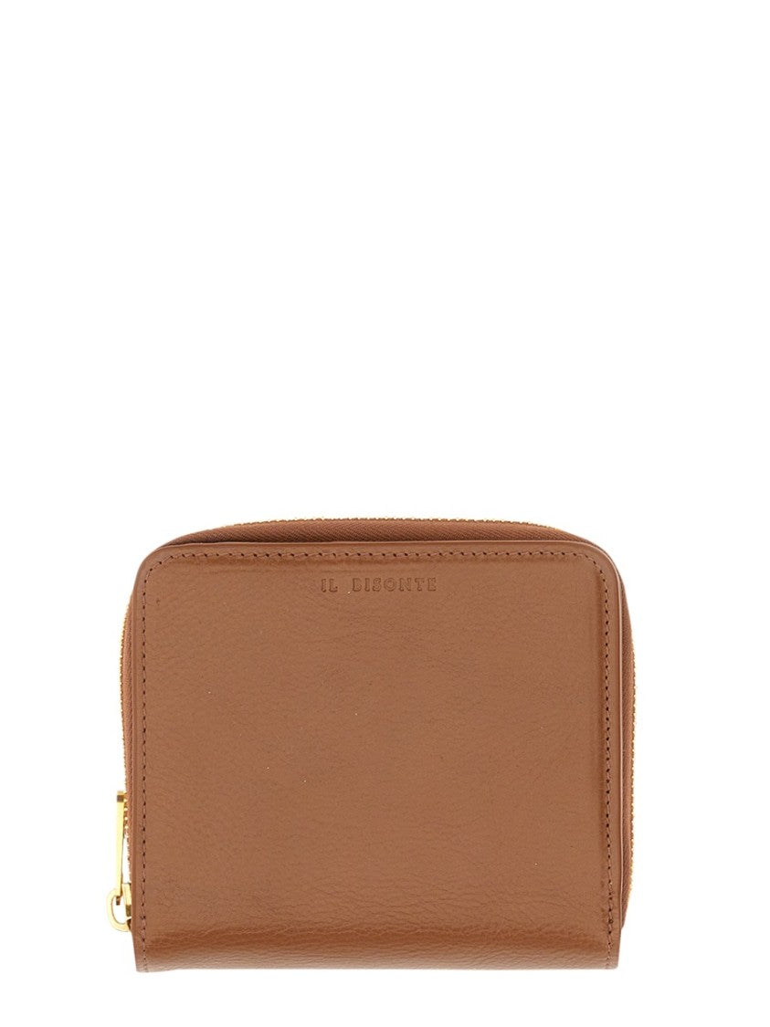 Compact Brown Leather Wallet