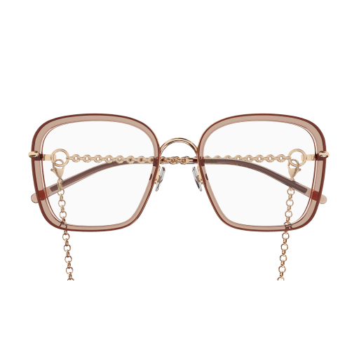 Square Optical Frames with Delicate Chain Detail