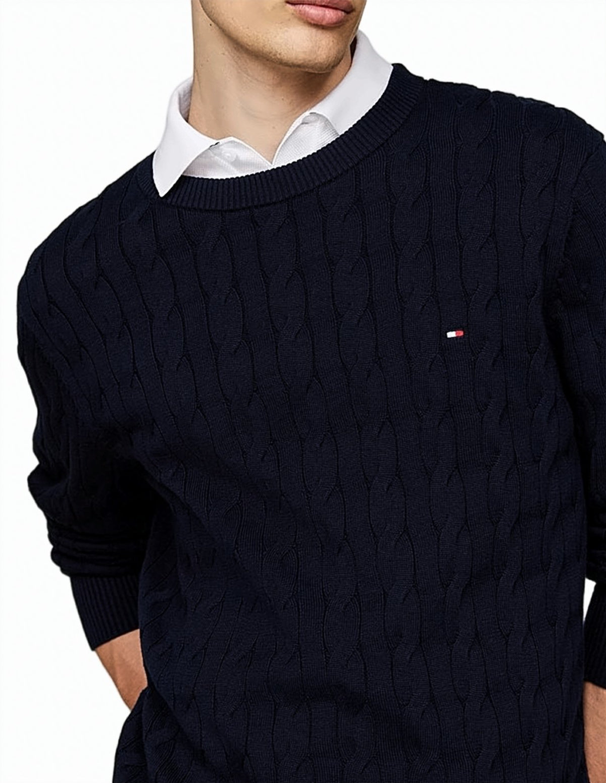 Cotton Cable Knit Sweater