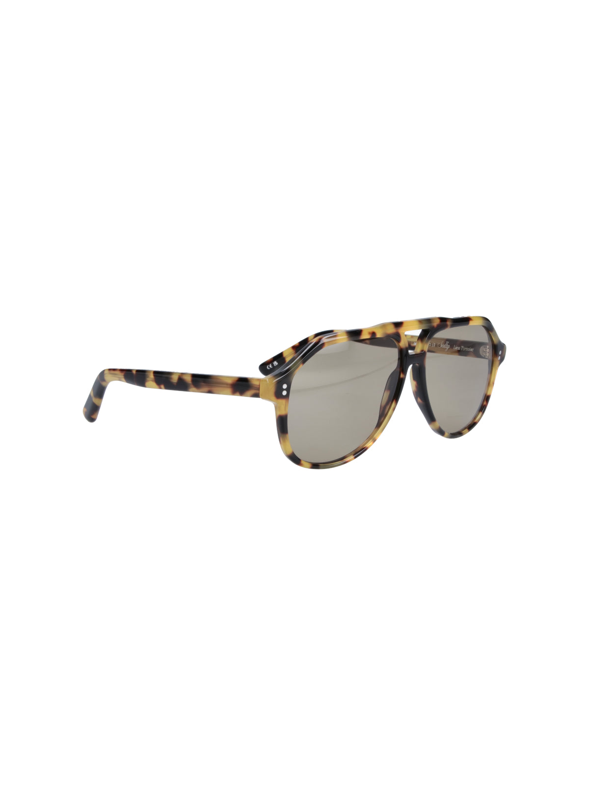 Brown Sally Tortoiseshell Drop-Shaped Sunglasses