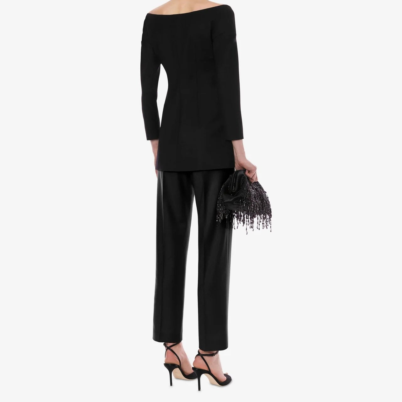 Double-Breasted Off-the-Shoulder Alberta Ferretti Blazer