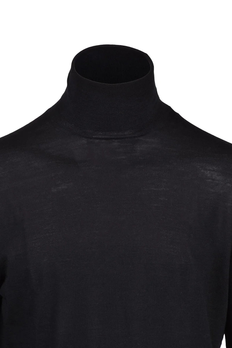 Wool Turtleneck - Black
