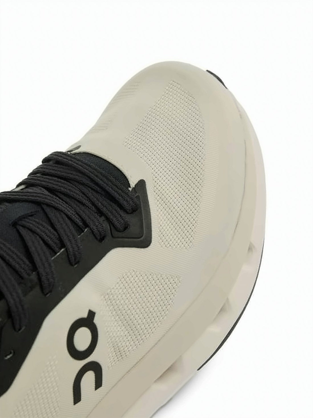 Streamlined Beige Sneakers with Black Accents