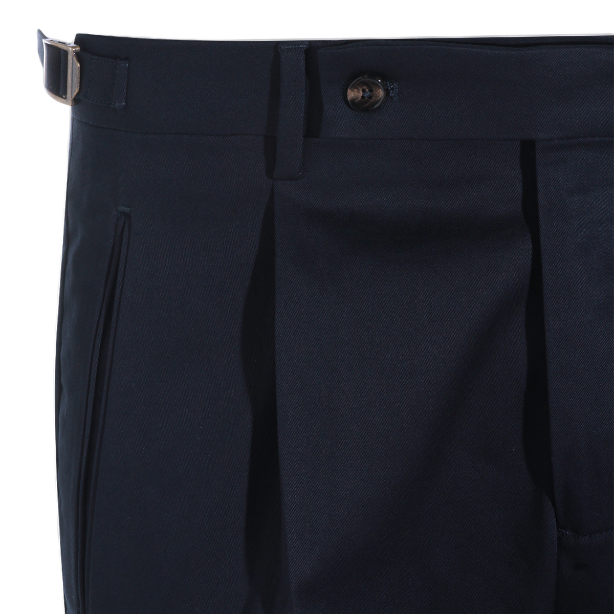 Tailored Slim Fit Trousers with Subtle Pleats