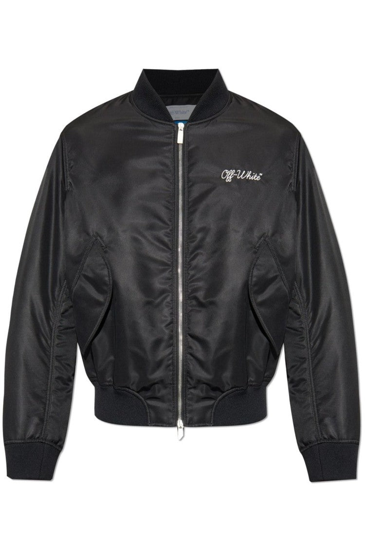 Minimalist Black Jacket With Modern Silhouette And Zipper Closure