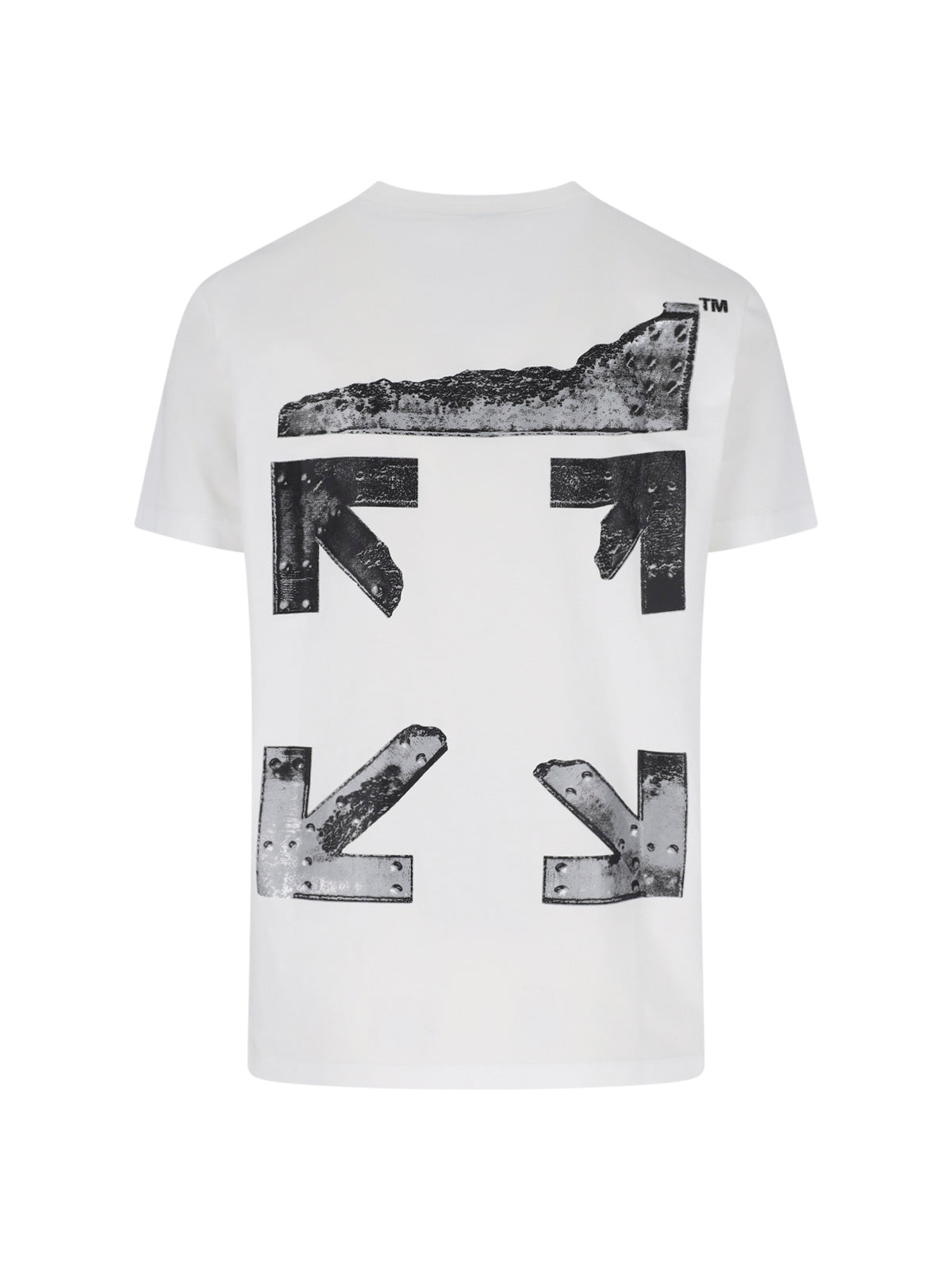White Metal Arrow Cotton T-shirt