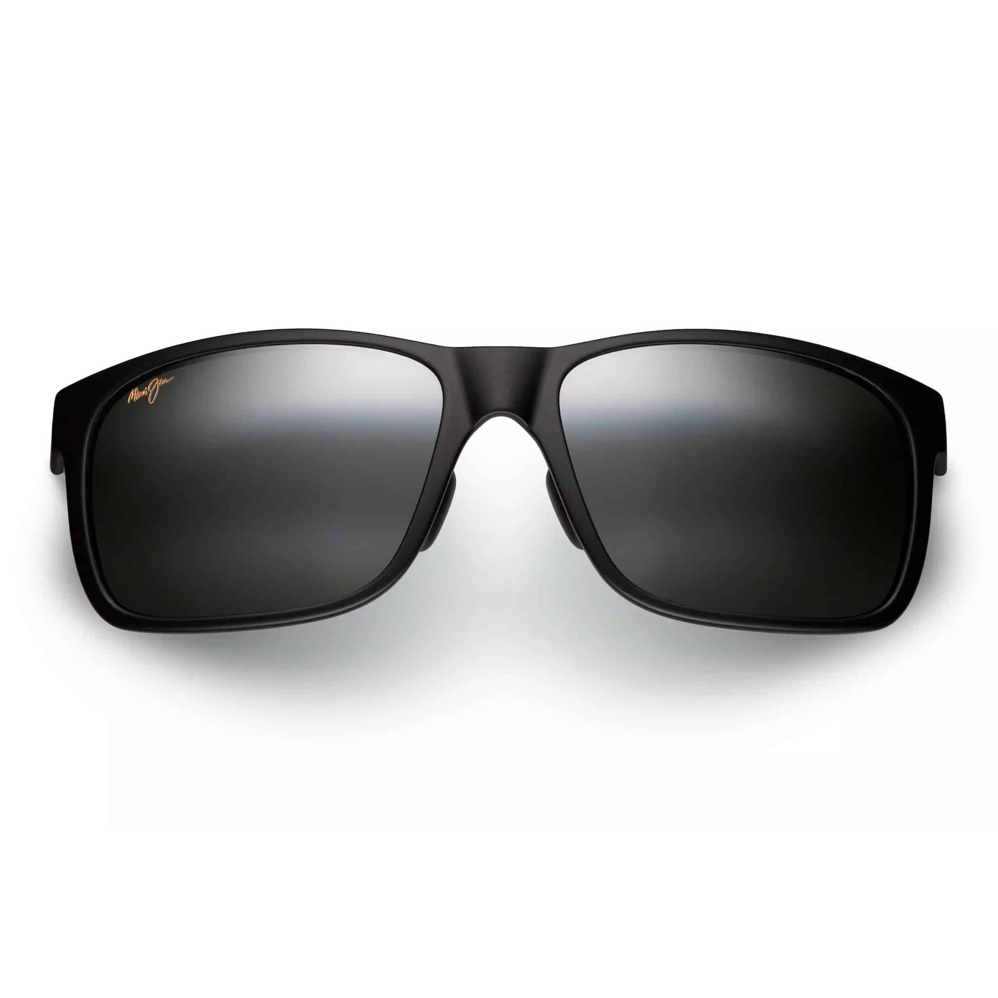 Red Sands Rectangular Frame Sunglasses with Matte Black Finish