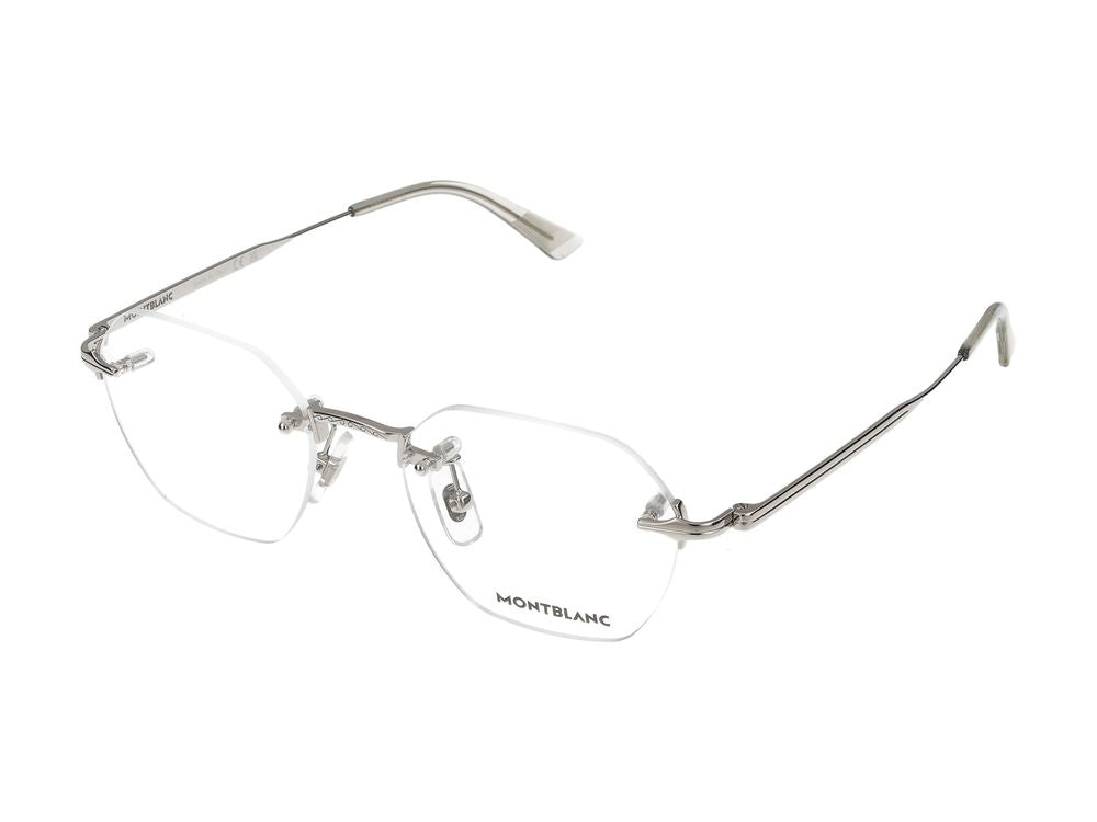 Eyeglasses Montblanc MB0403O 002 Silver Silver Transpa 50/19/145