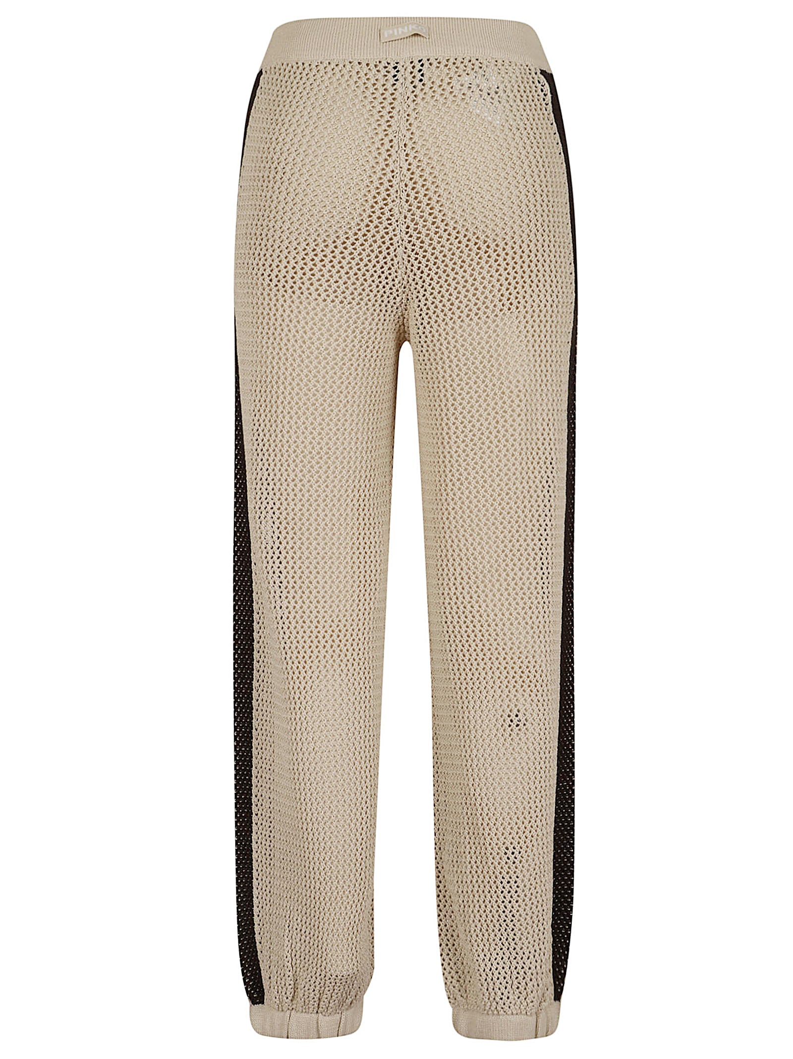Track Pants with Stretchy Mesh-Effect Fabric