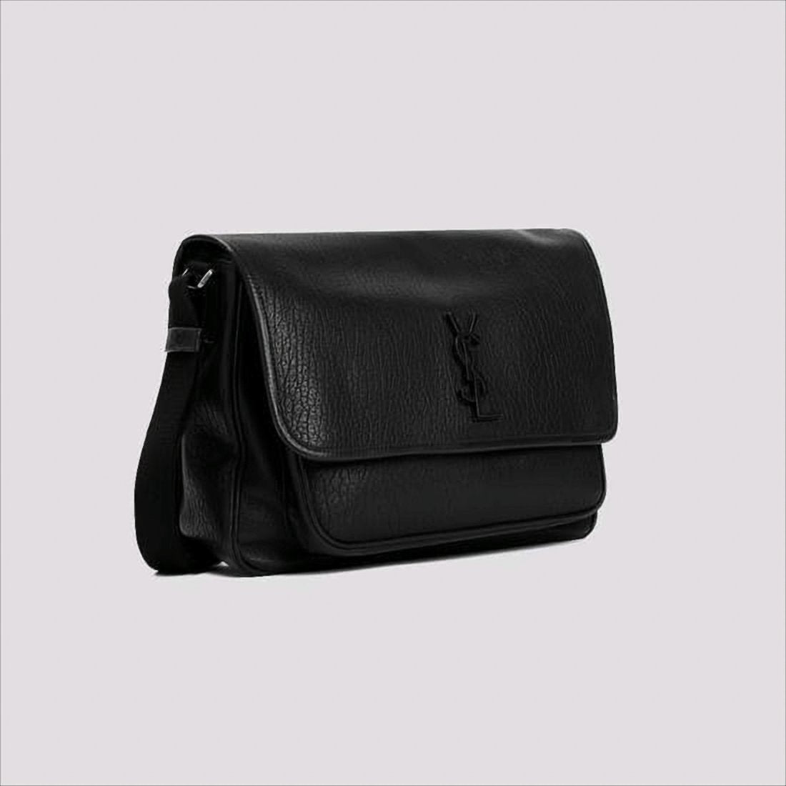 Textured Calf Leather Crossbody Bag