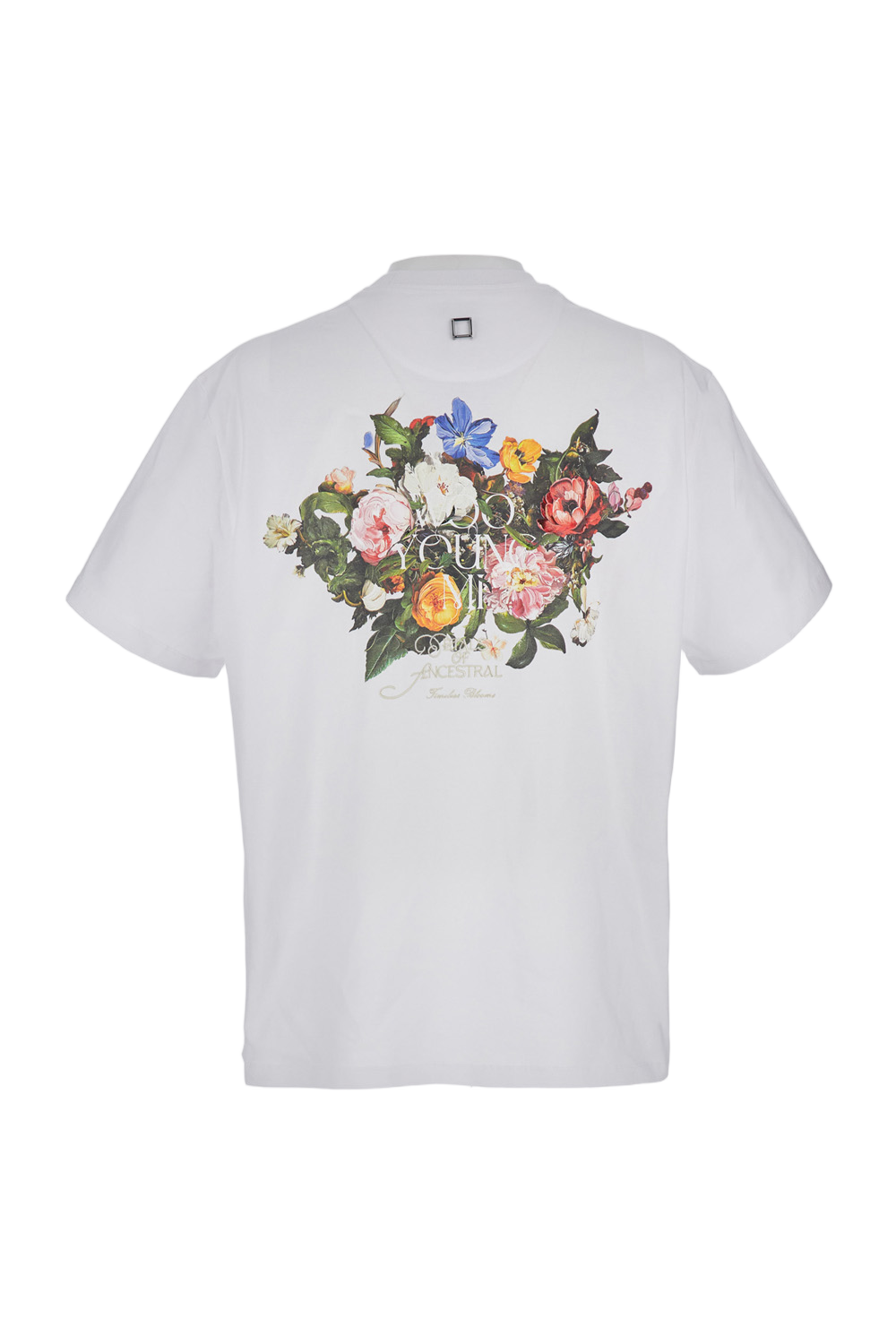 Oversize Crew-Neck T-Shirt With Flower Motif