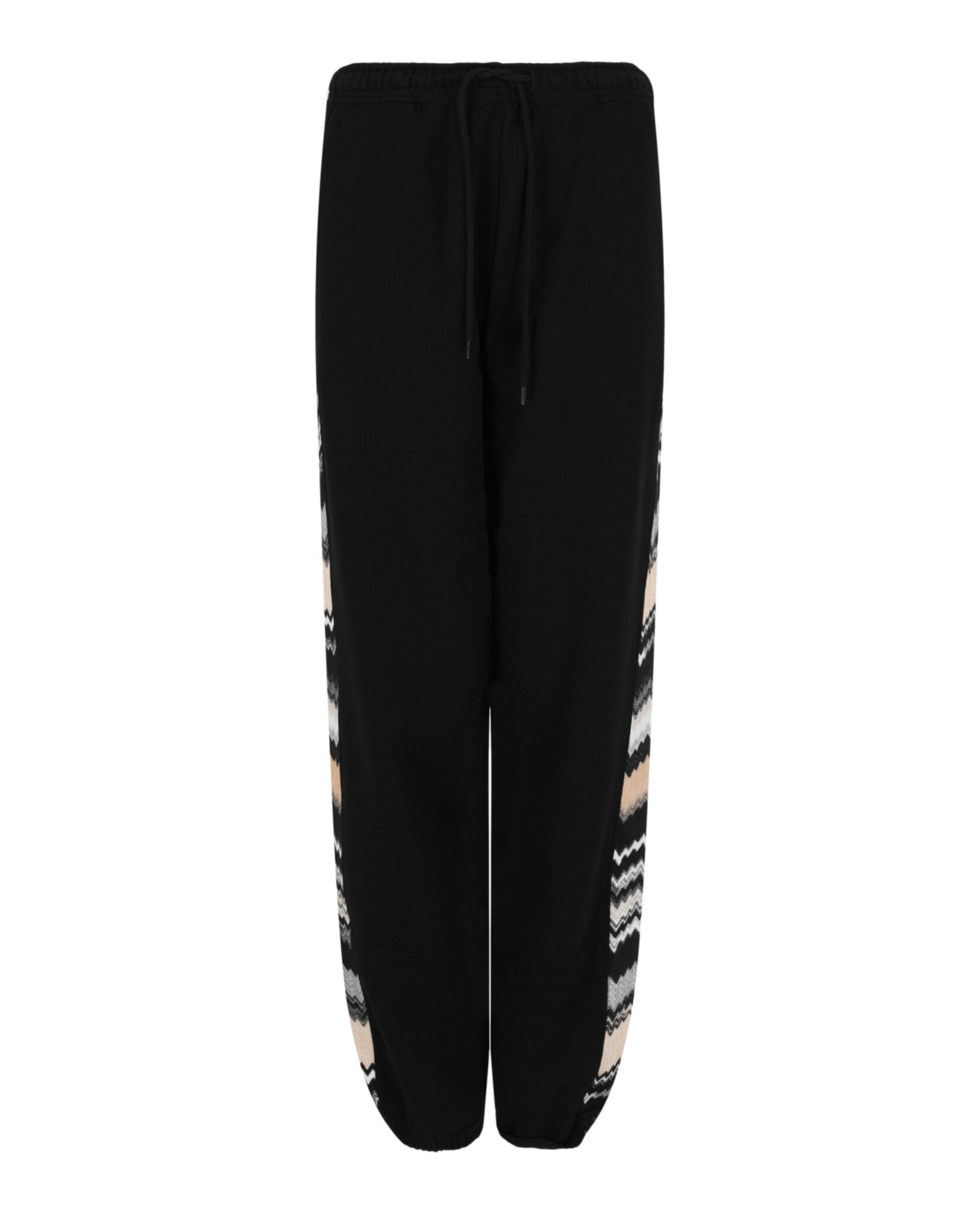 Chevron Patterned Trim Joggers