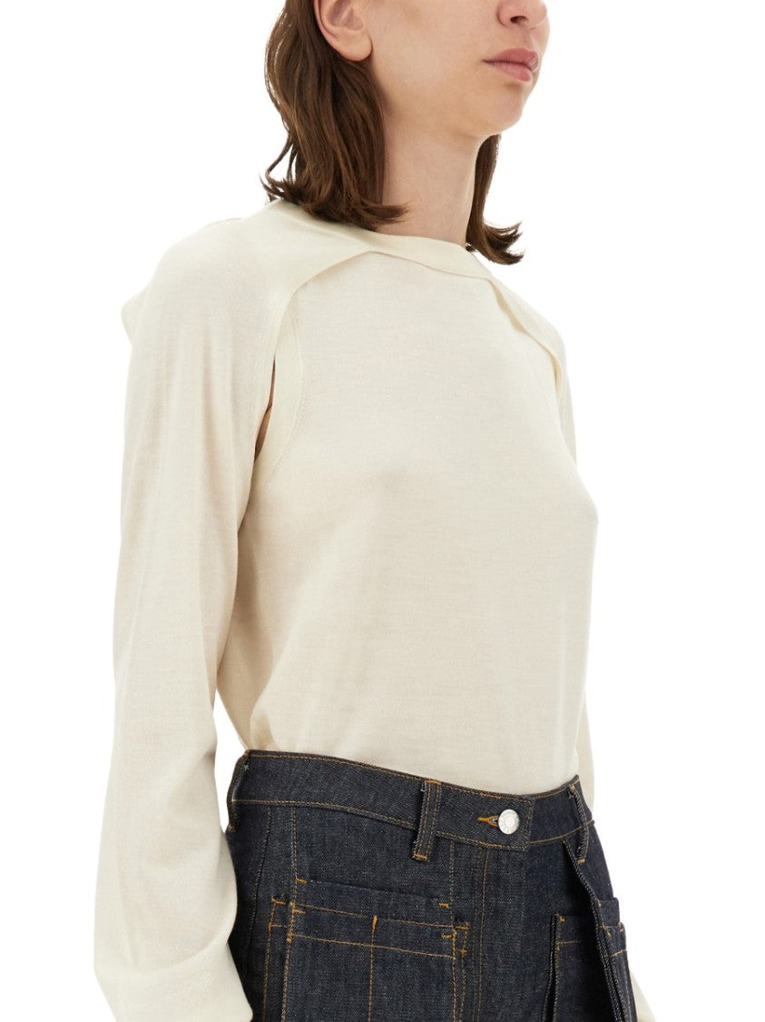 Relaxed-Fit Wool And Silk Blend Top