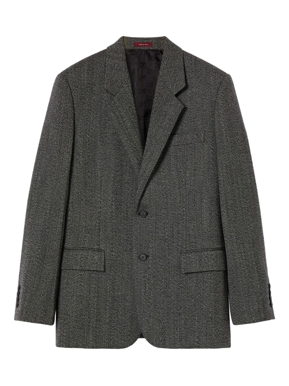 Tailored Two-Button Dark Grey Jacket