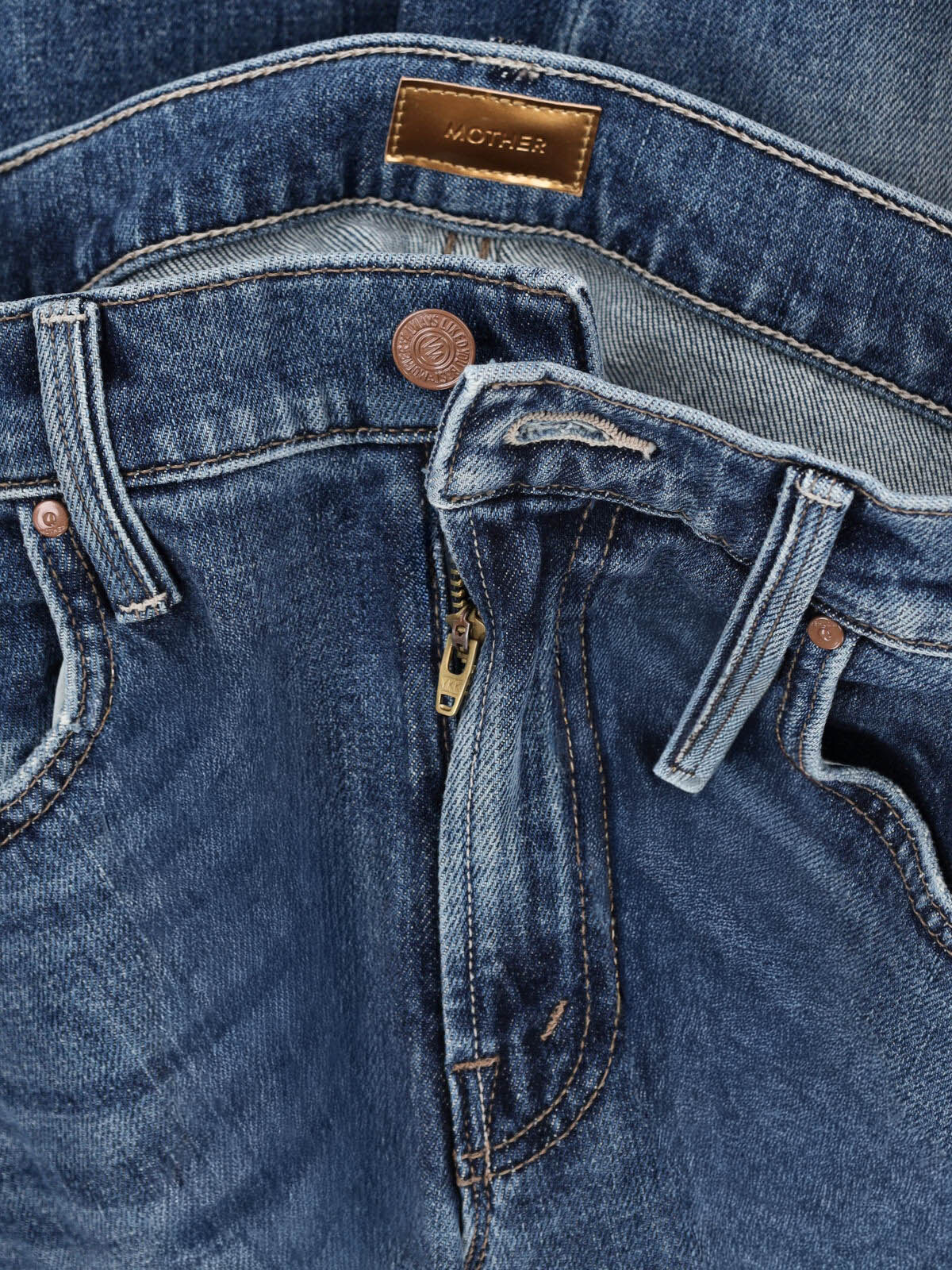 Straight Jeans In Stretch Cotton Denim