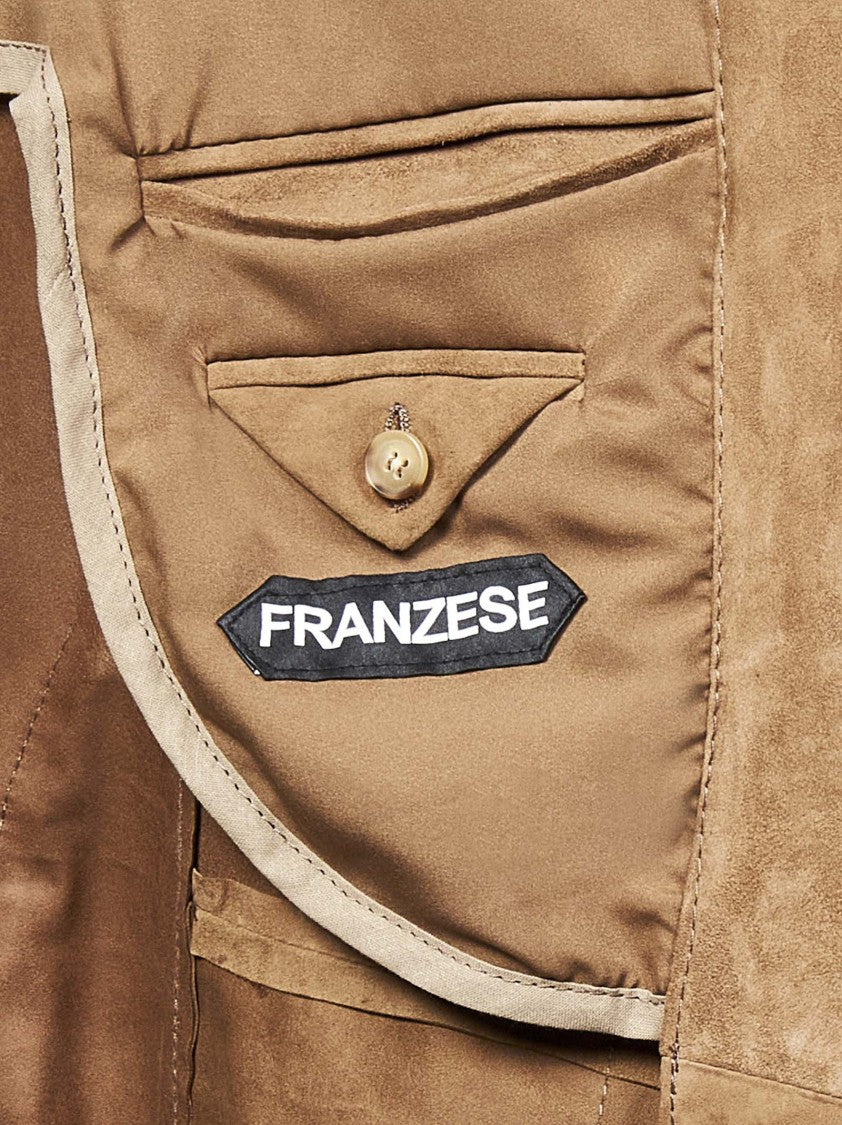 Taupe Canadian Reindeer Suede Jacket