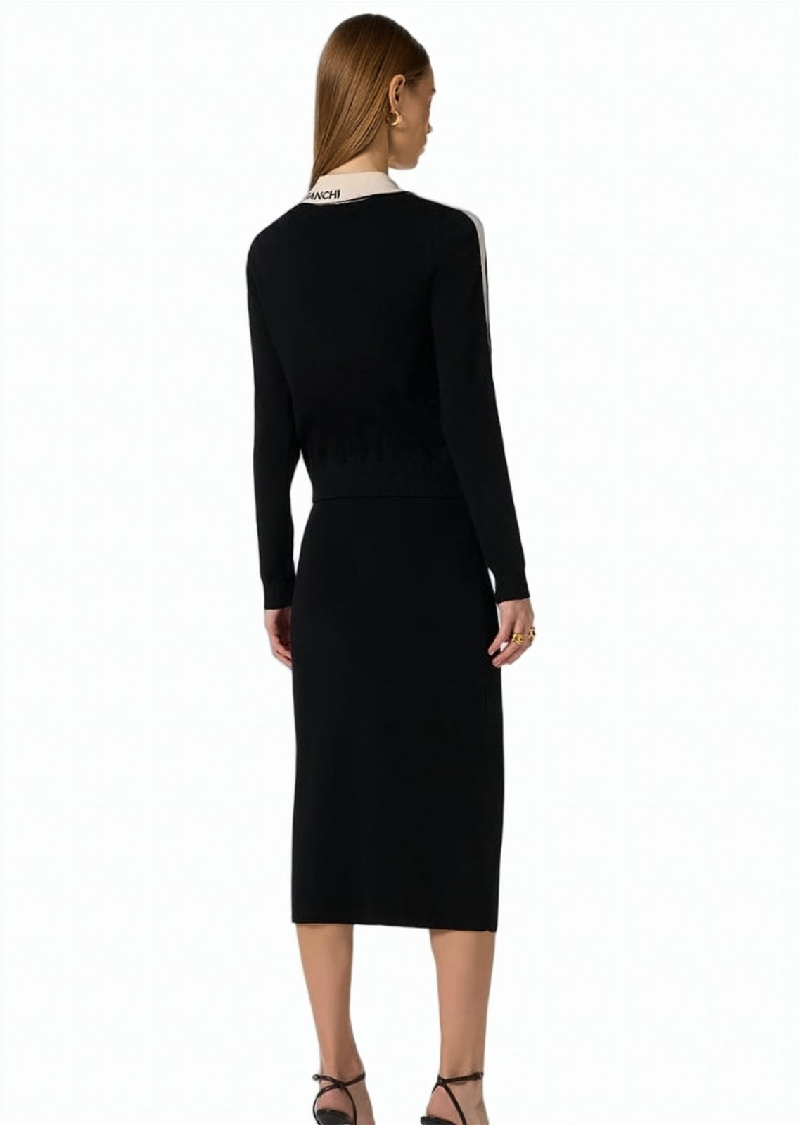 Knitted Viscose Band Jacket