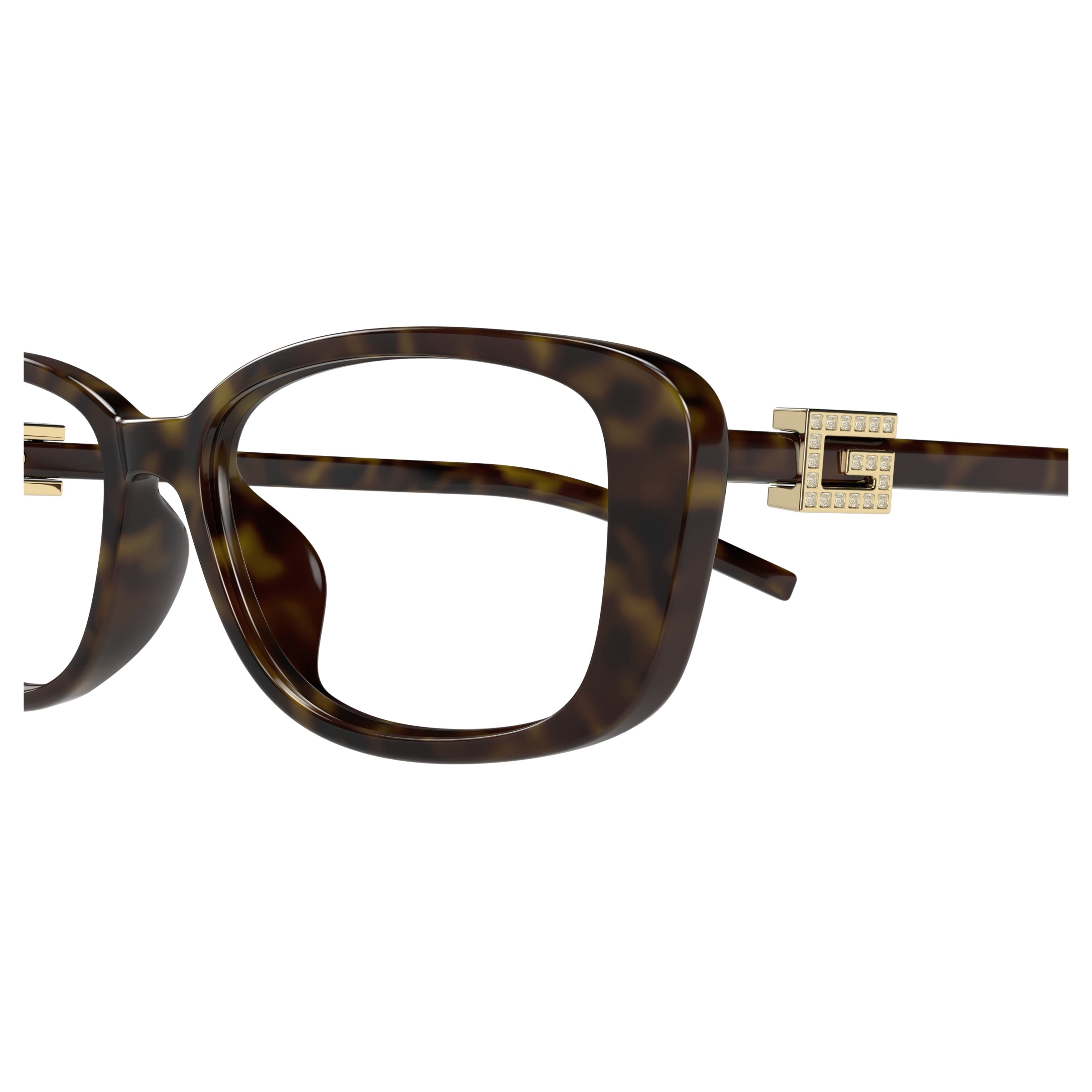 Gg1685ok Rectangular Tortoiseshell Eyeglasses