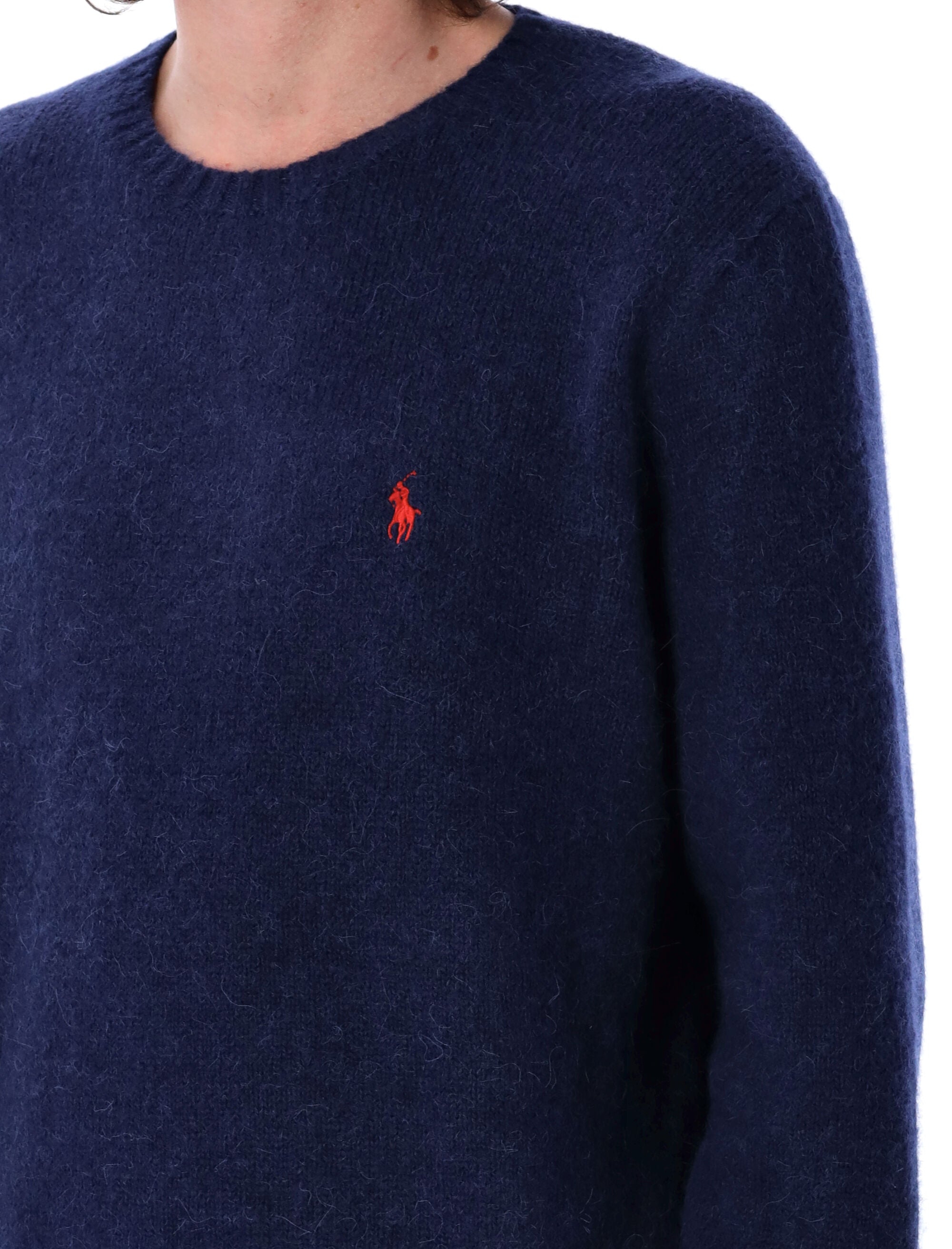 Polo Wool-Blend Crew Neck Jumper