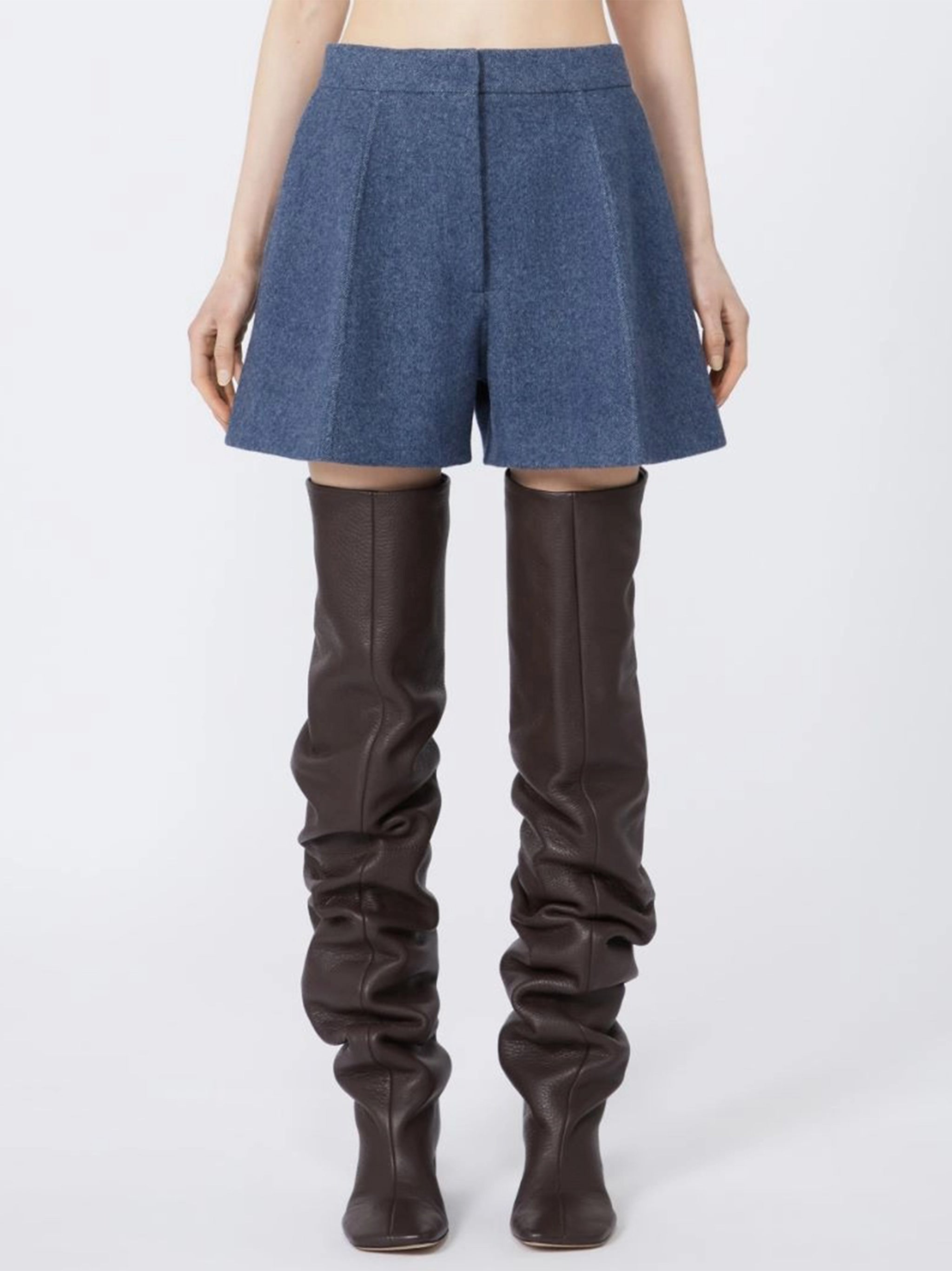 Muted Blue Braies1234 Structured Tailored Shorts