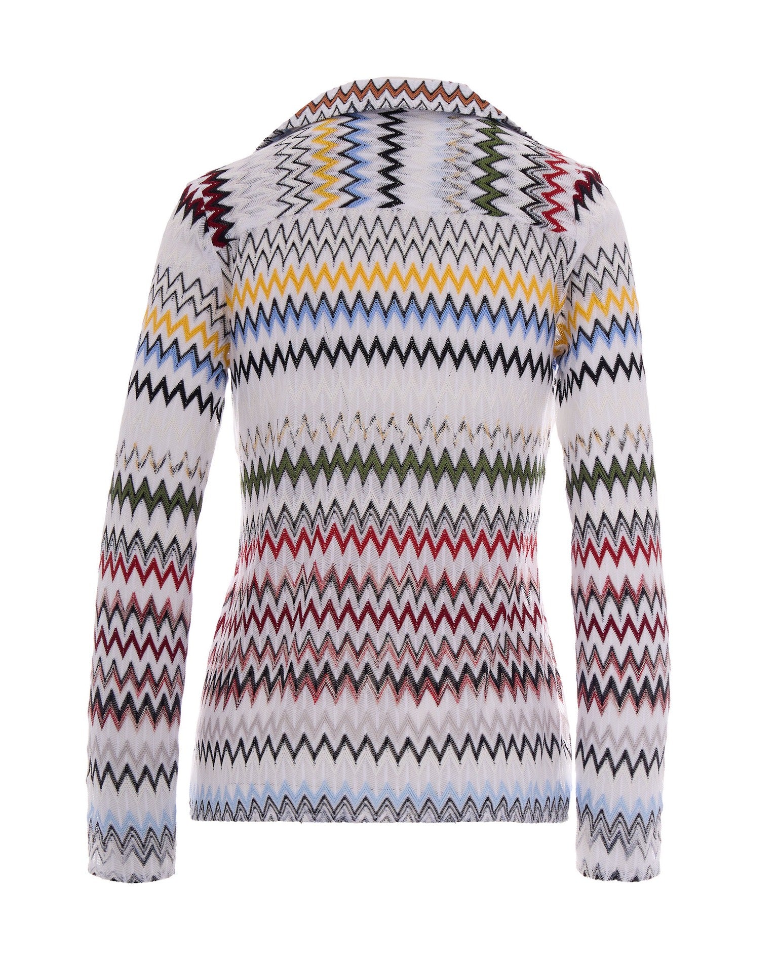 Zig Zag Viscose Polo Shirt