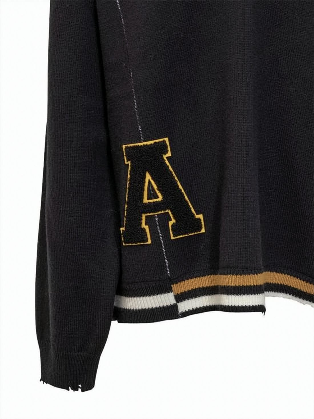 Relaxed Fit V-Neck Wool Sweater